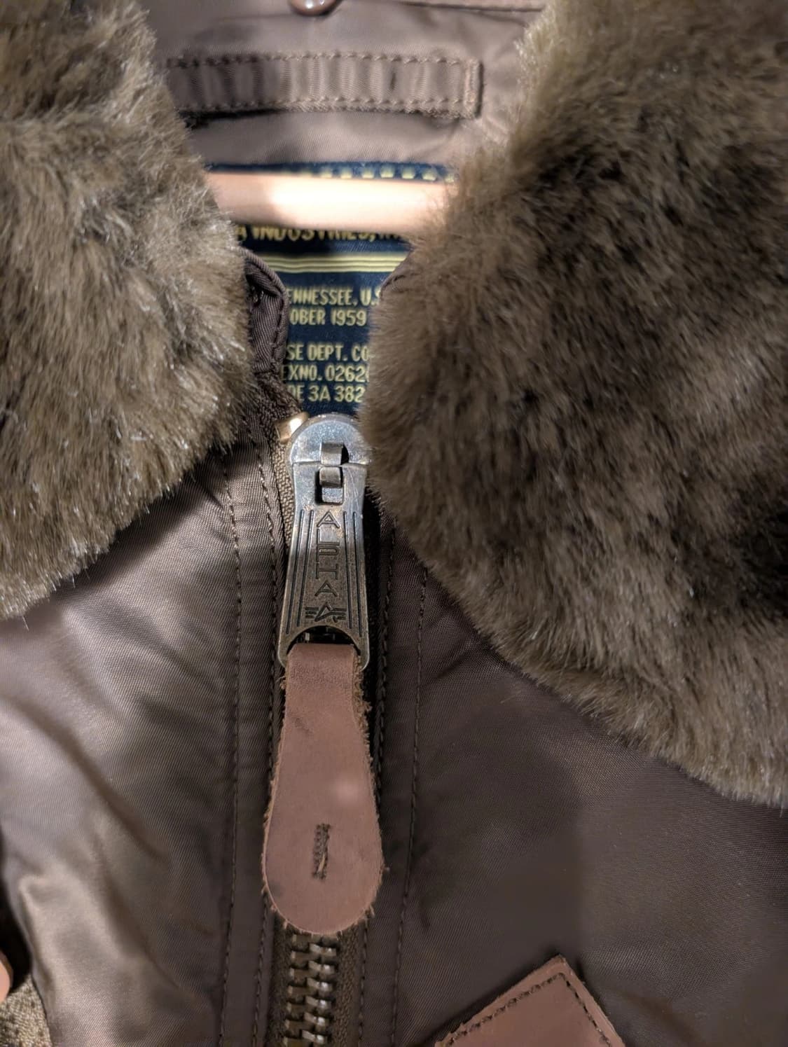  알파 인더스트리 플라이어스 재킷 봄버 브라운 상품이미지5