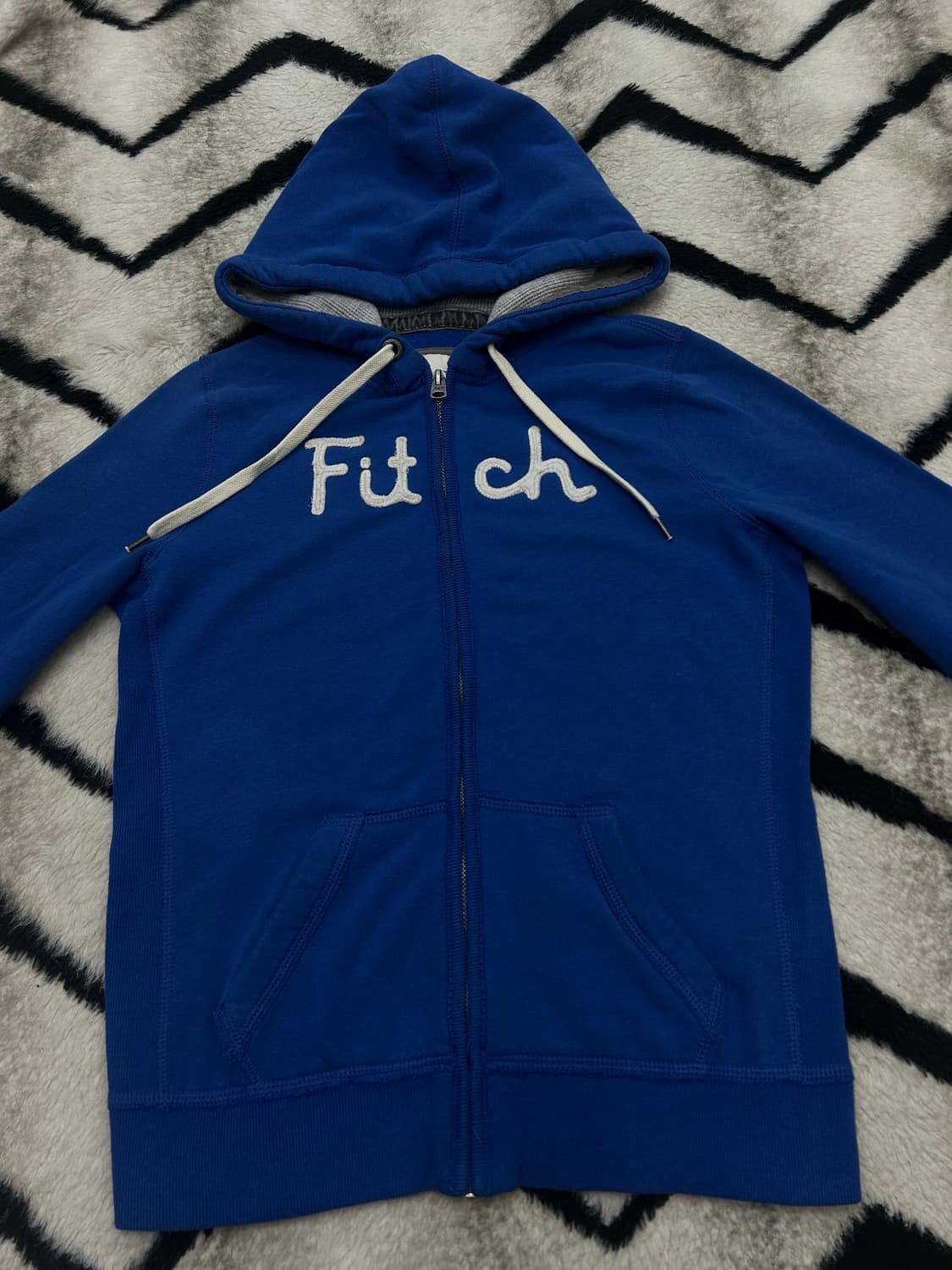 [M]아베크롬비 후드집업/블루/기모 상품이미지3