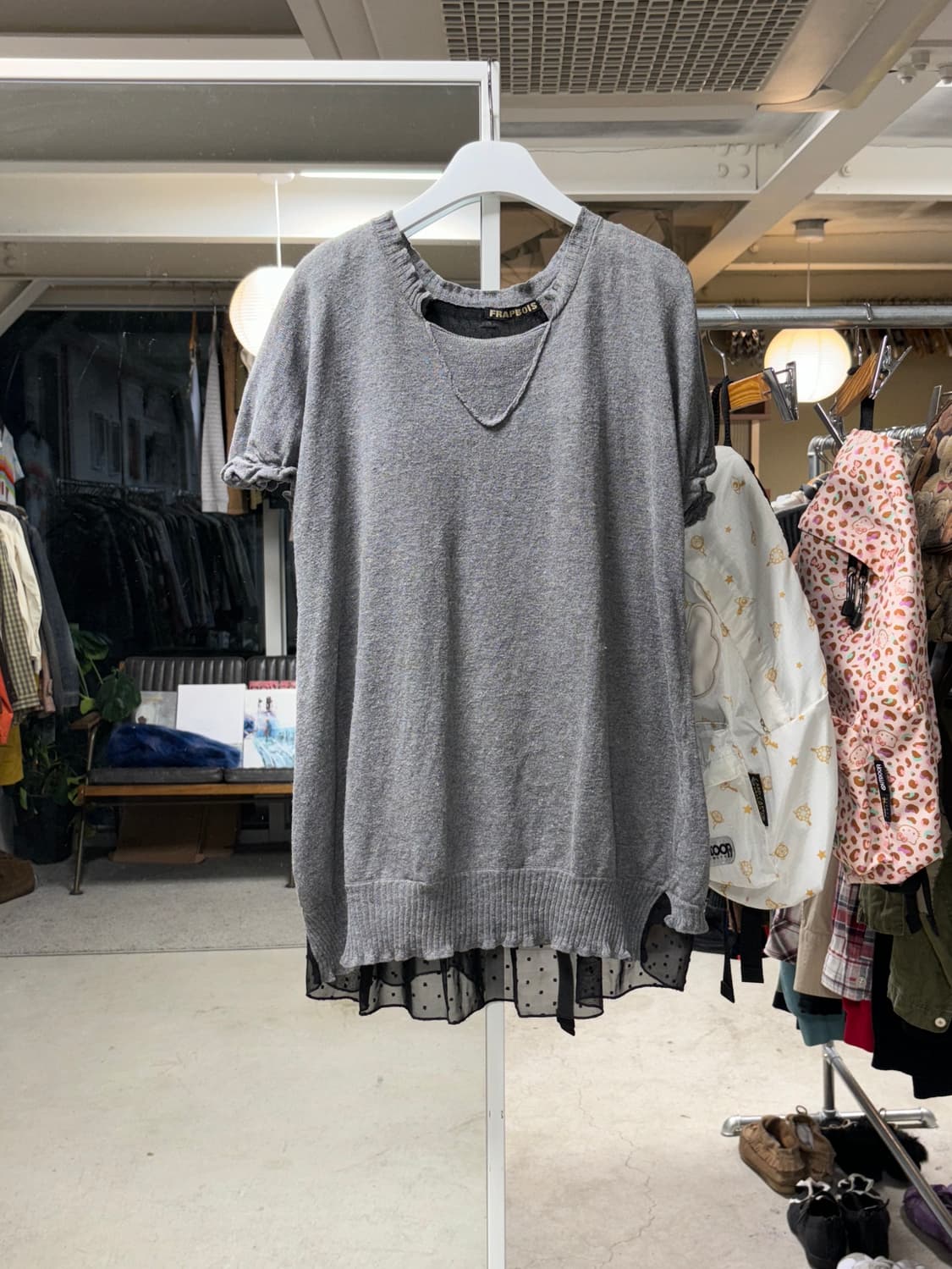 Frapbois 버튼 니트탑 상품이미지1