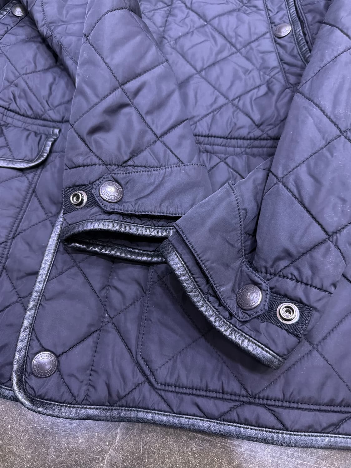 폴로 랄프로렌 클래식 퀼팅자켓 블랙 M 상품이미지6