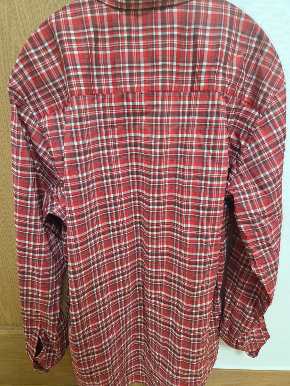 노스페이스 체크셔츠 레드 상품이미지3