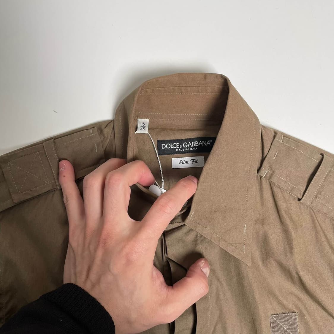 08ss 돌체앤가바나 파라슈트 밀리터리 셔츠 (italy)   상품이미지9