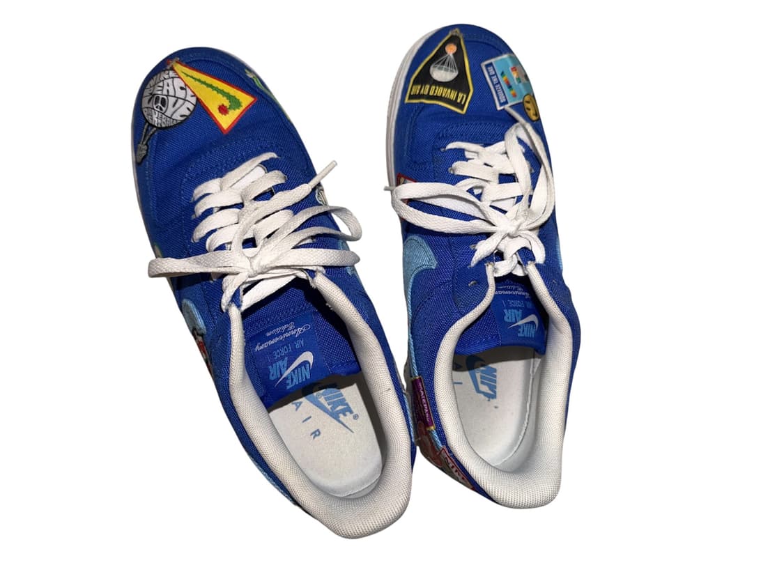 나이키 GS 에어포스1 로우 패치드 업 로스앤젤레스 레이서블루 상품이미지4