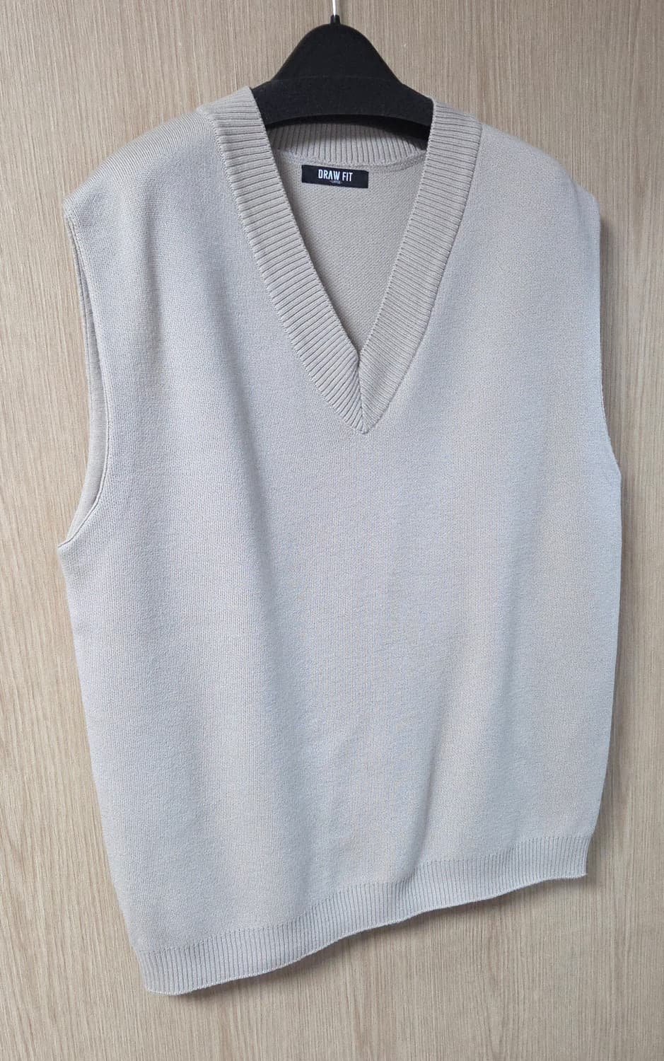 (착샷) 드로우핏 니트 베스트 오버핏 상품이미지2