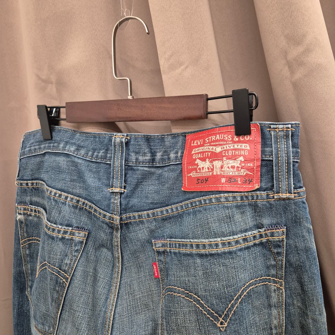 리바이스 504 레귤러 스트레이트 데님 팬츠 32 상품이미지2