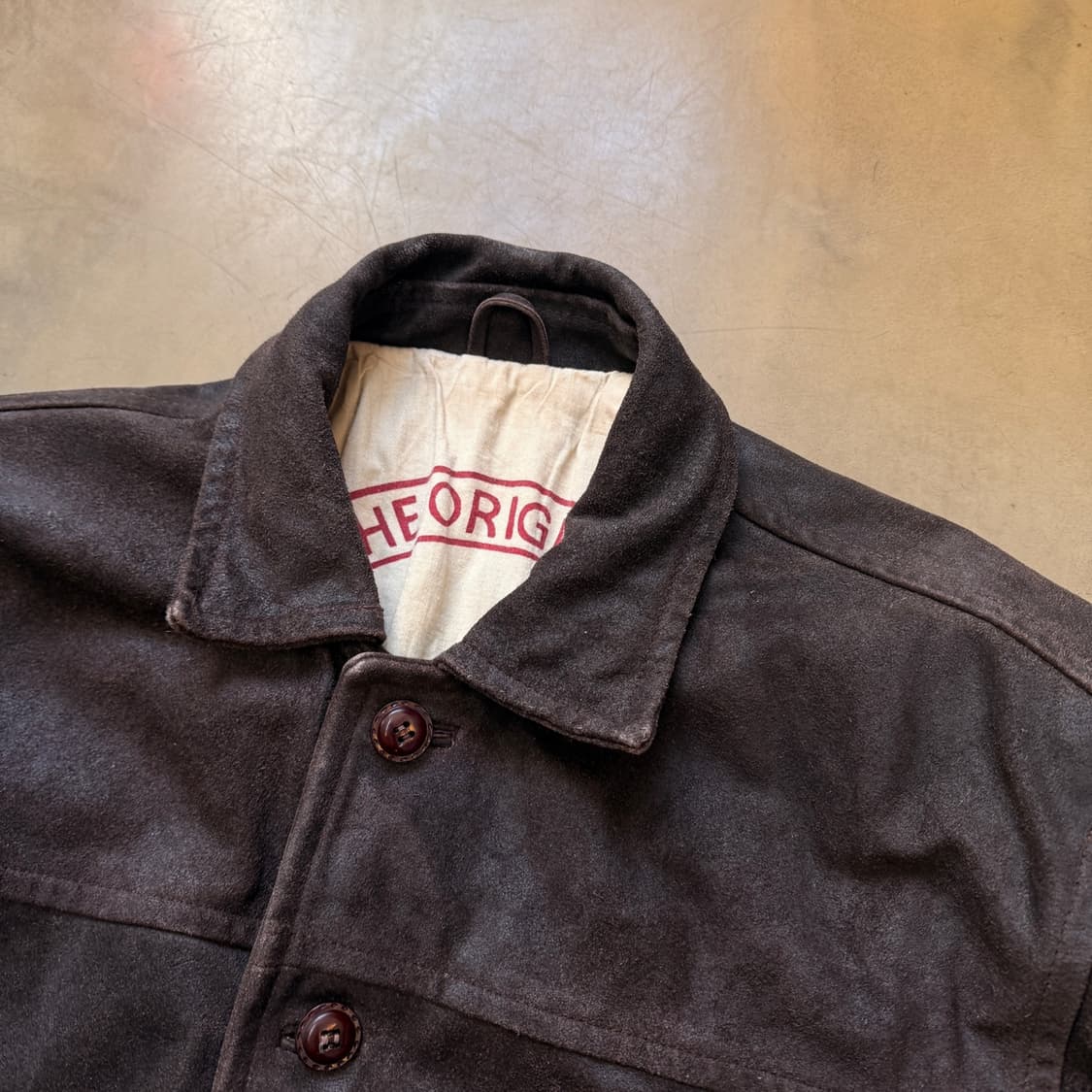 MC NEAL 유럽발 오버사이징 에이징 레더 자켓 상품이미지3