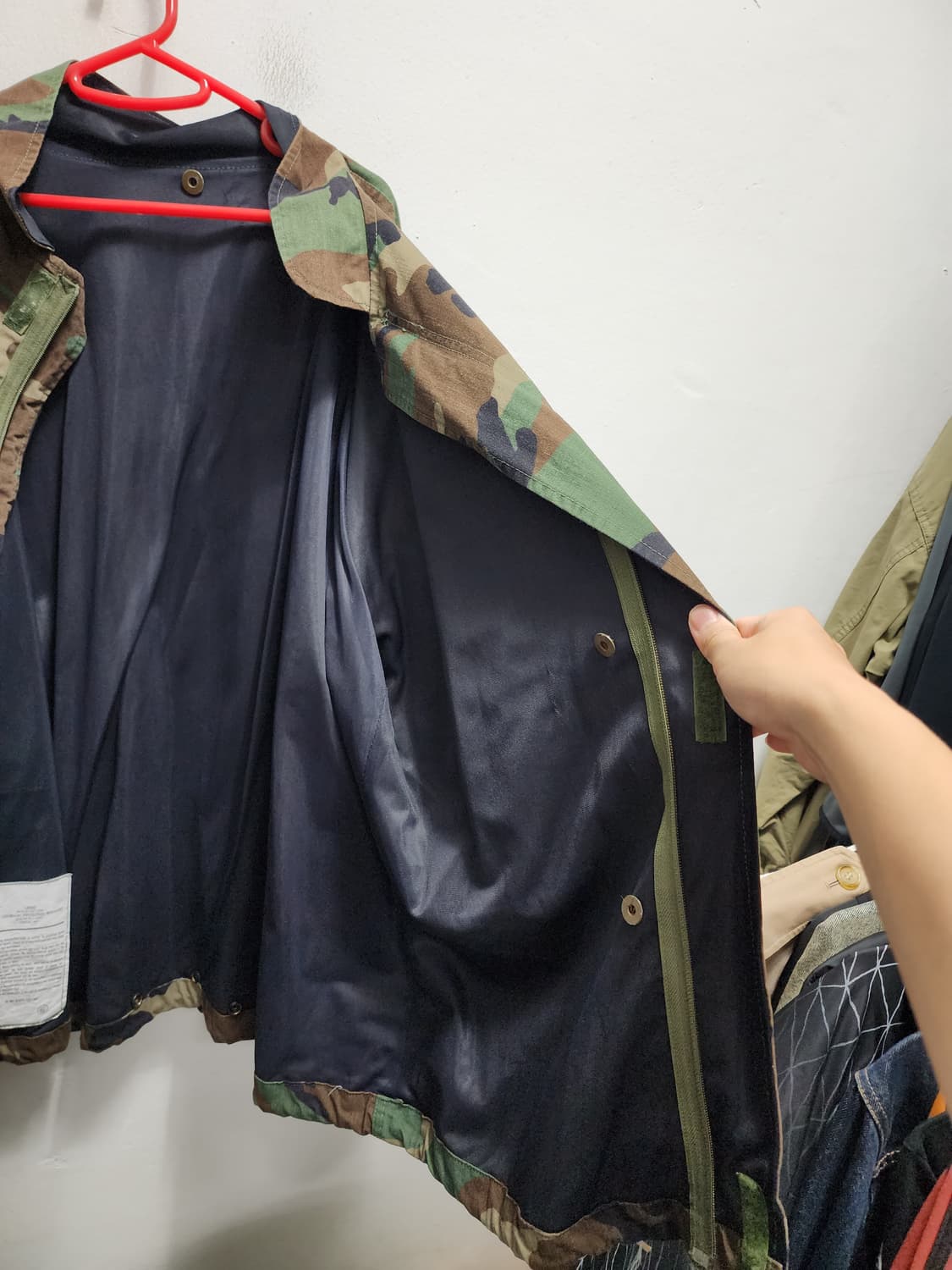 US ARMY 미군 화생방 밀리터리 후드자켓 상품이미지6