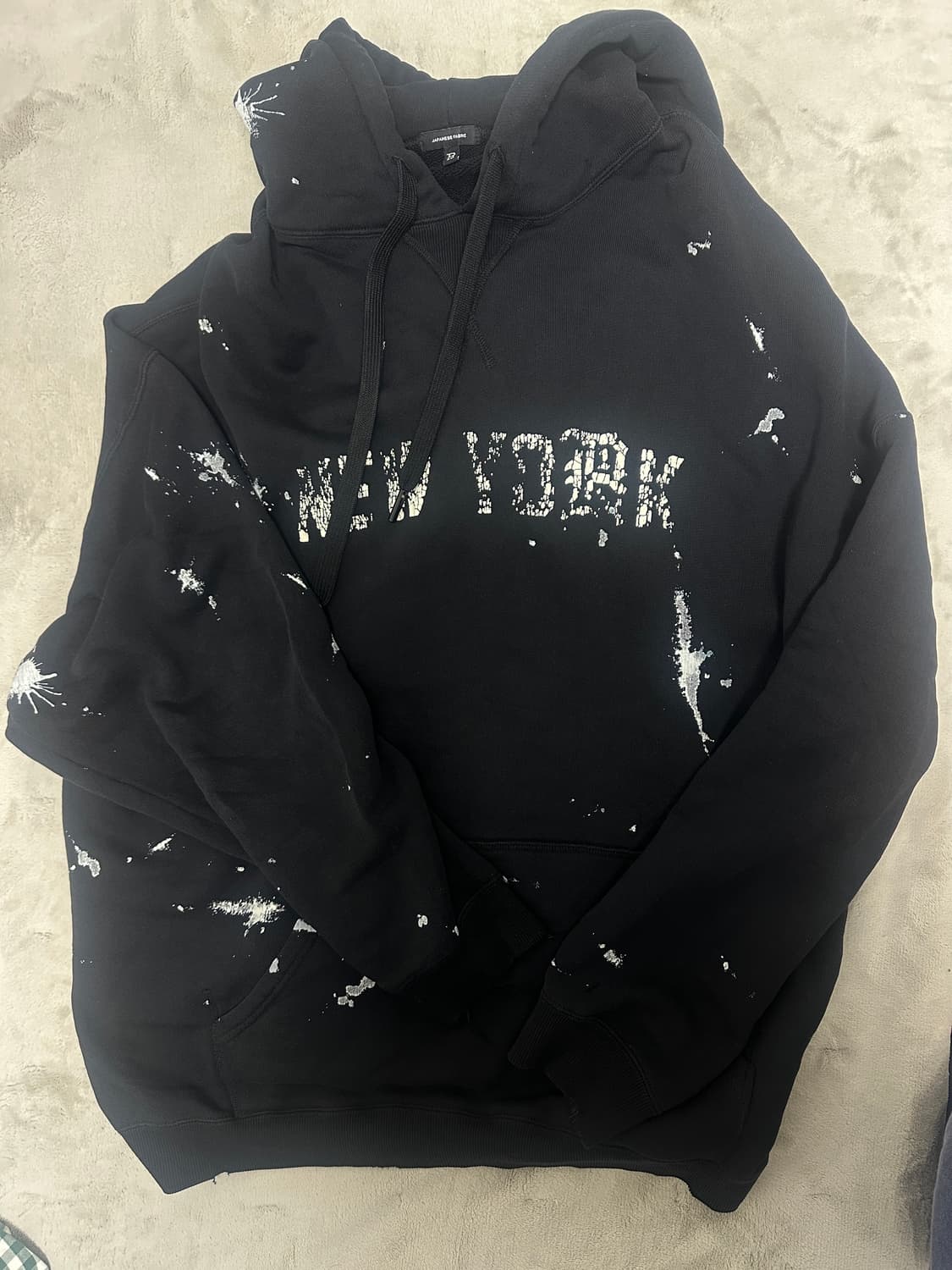 R13 뉴욕로고 후드티 상품이미지3