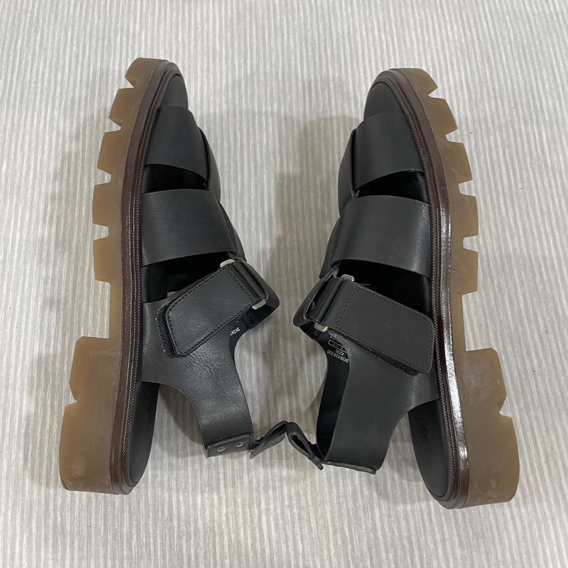 701-1)ZARA 자라 케이지 피셔맨 샌들 255mm 상품이미지6