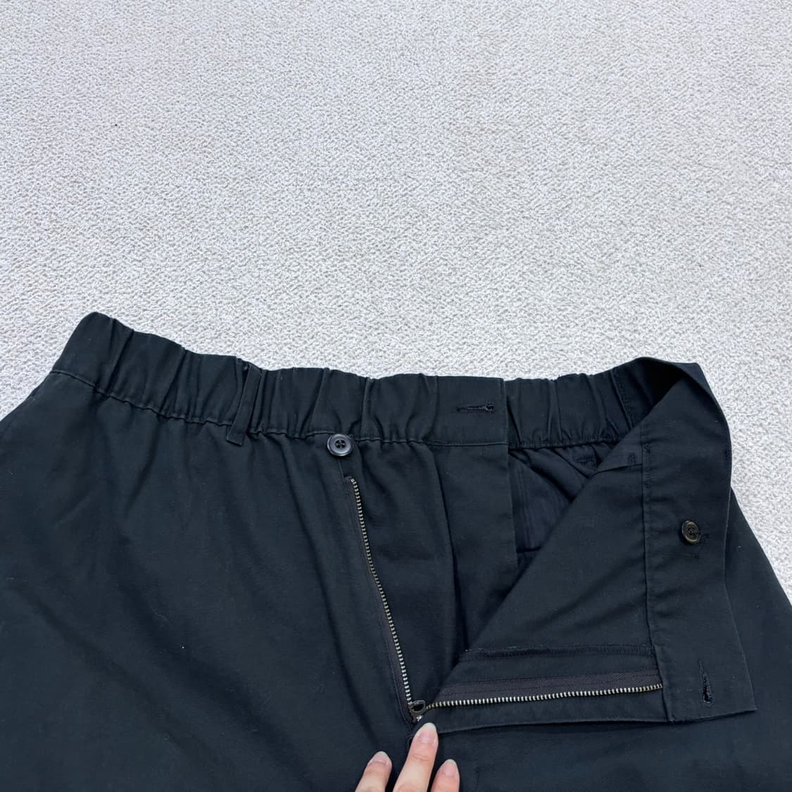 실측확인 컨버스 남성 블랙 밴딩 팬츠 0619E 상품이미지6
