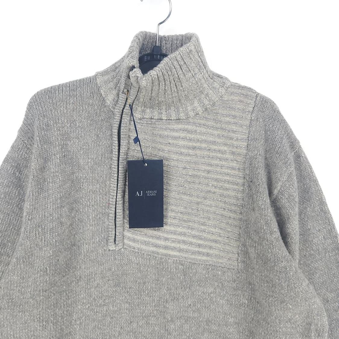 [남L](미사용)아르마니진 반집업 니트[Y63-101] 상품이미지2
