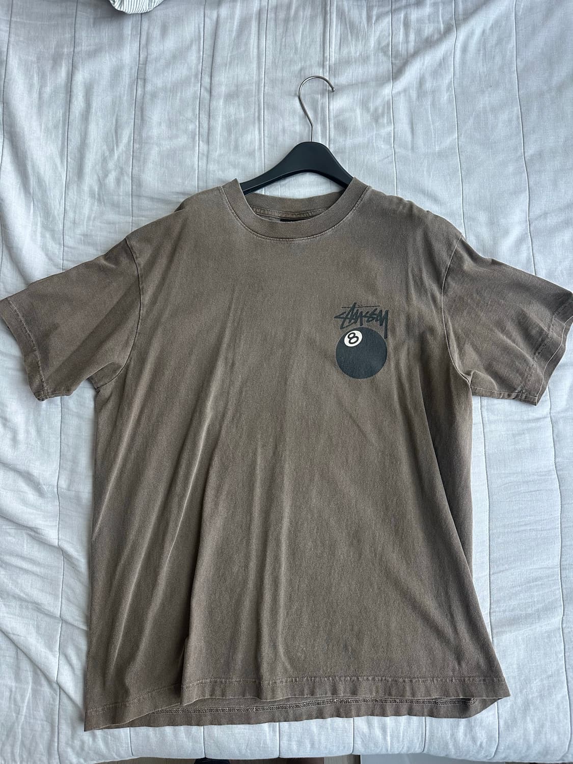 스투시 8볼 brown 반팔티 상품이미지1