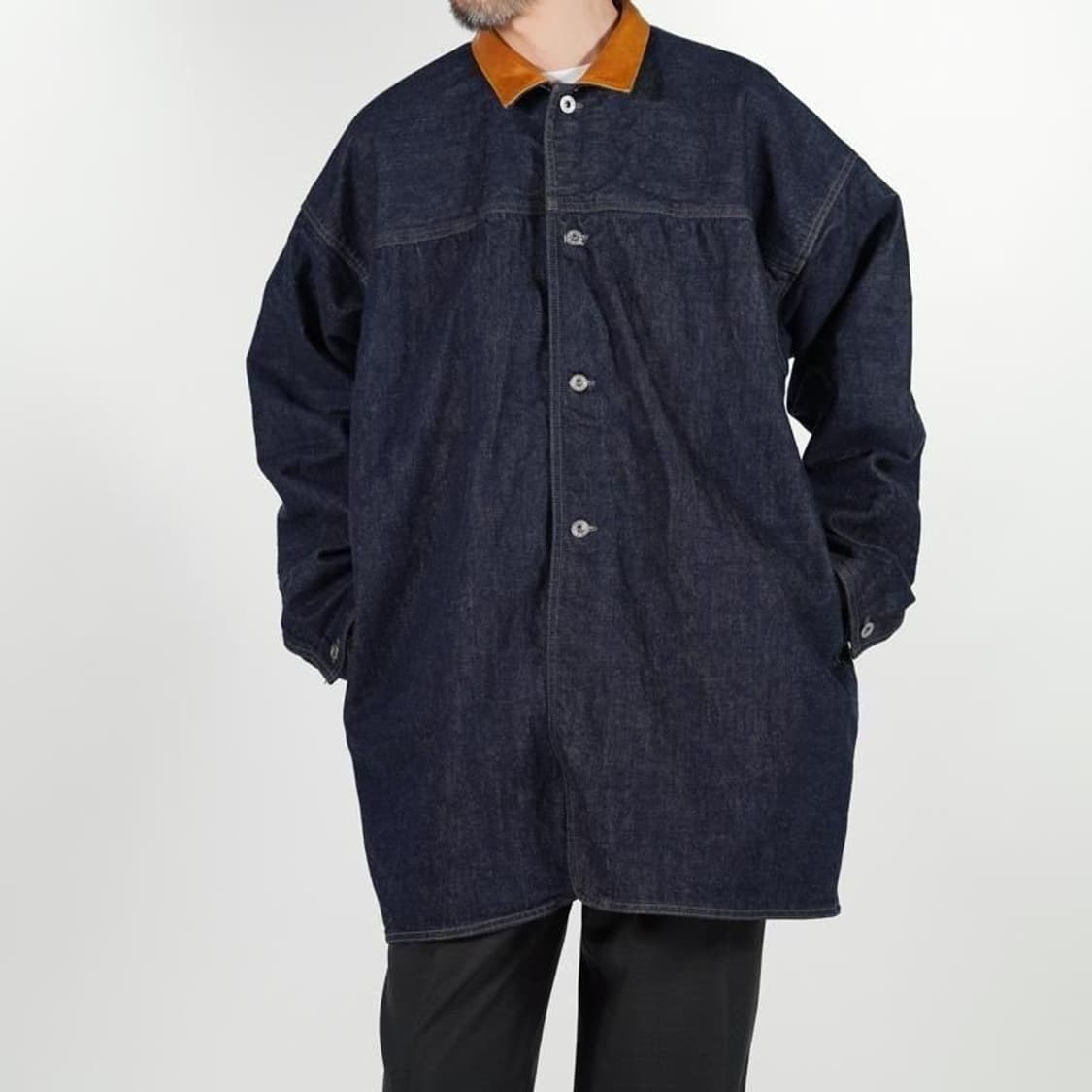 25aw I.VEDDER  14OZ DENIM CHORE COAT 상품이미지7