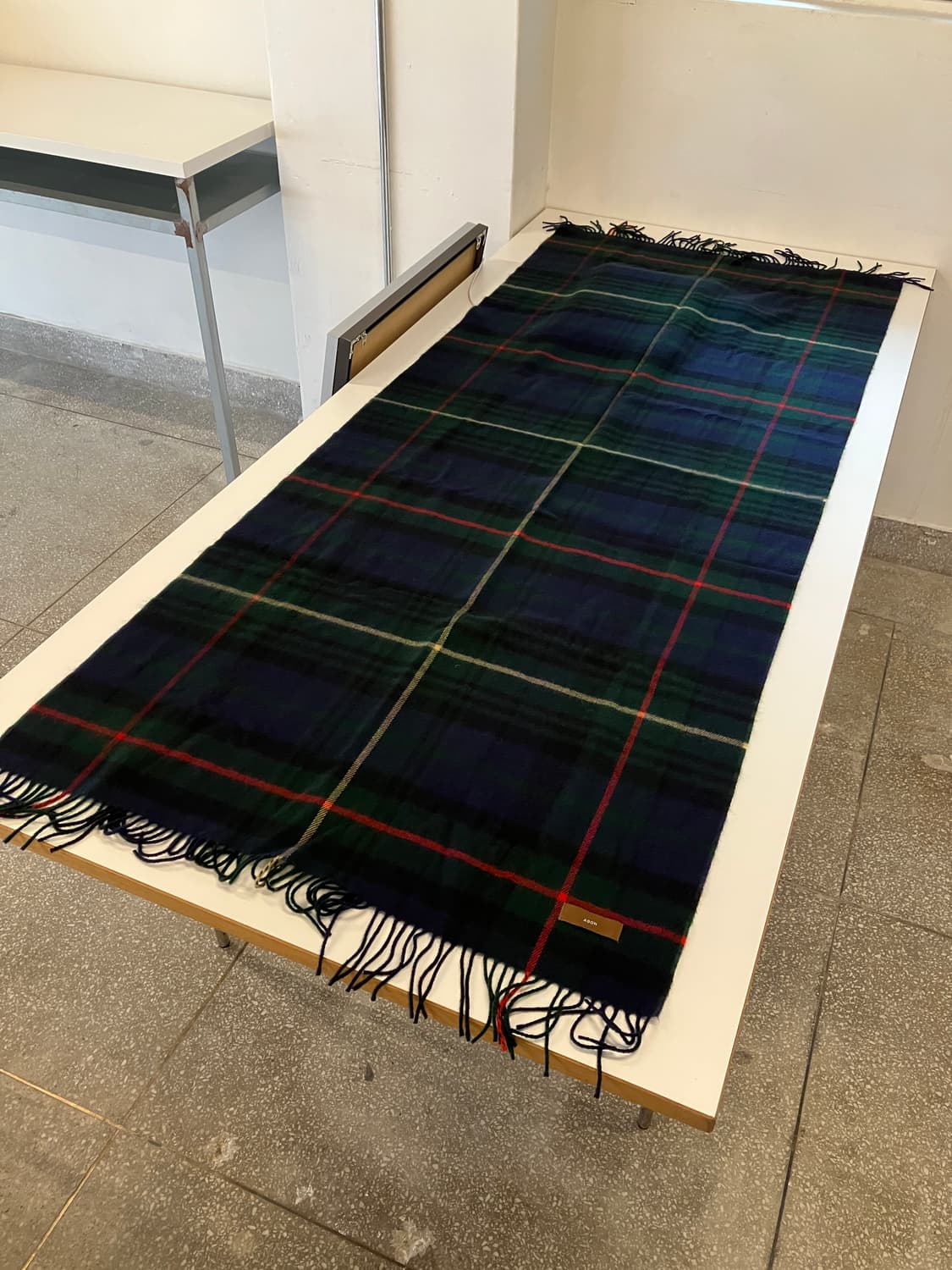 빈티지 체크 패턴 목도리 상품이미지4