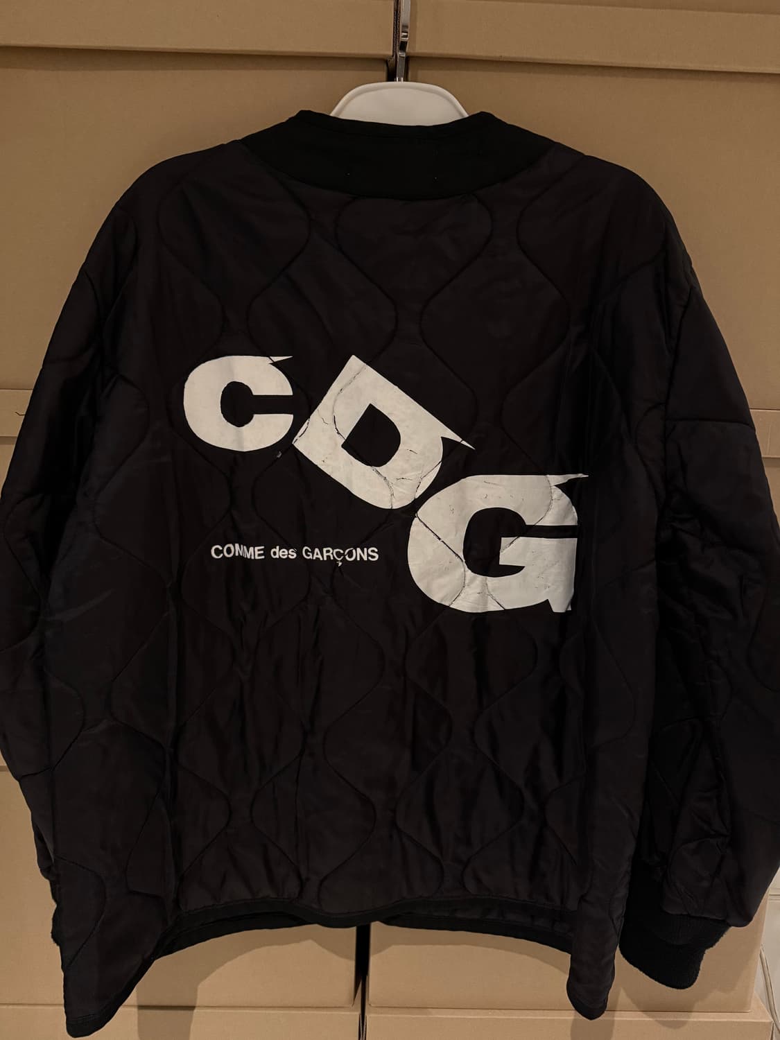 [정품-XL] 꼼데가르송 CDG x 알파 인더스트리 라이너 자켓 블랙 상품이미지1