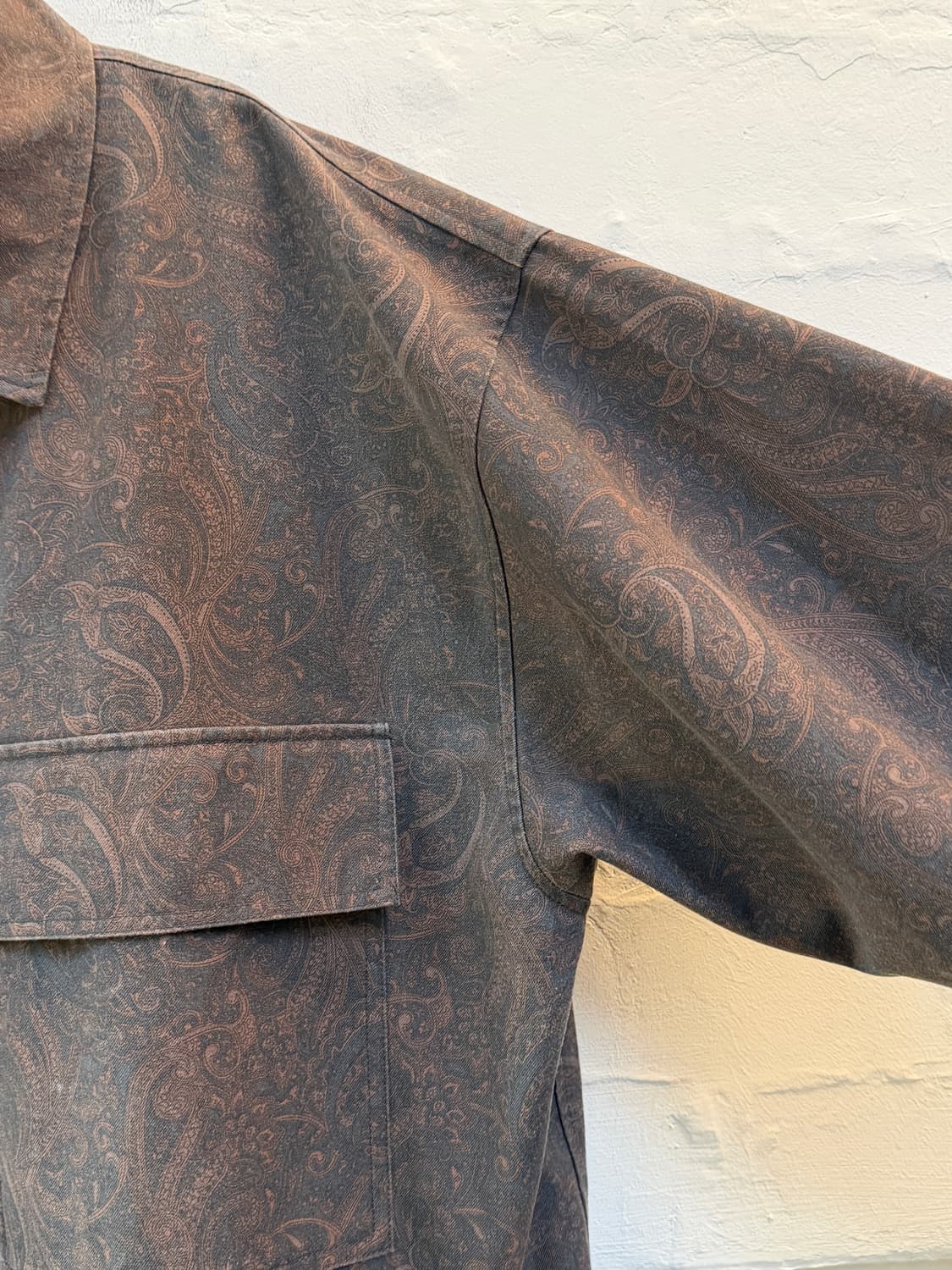 Wego 페이즐리 패턴 집업 자켓 L 상품이미지4