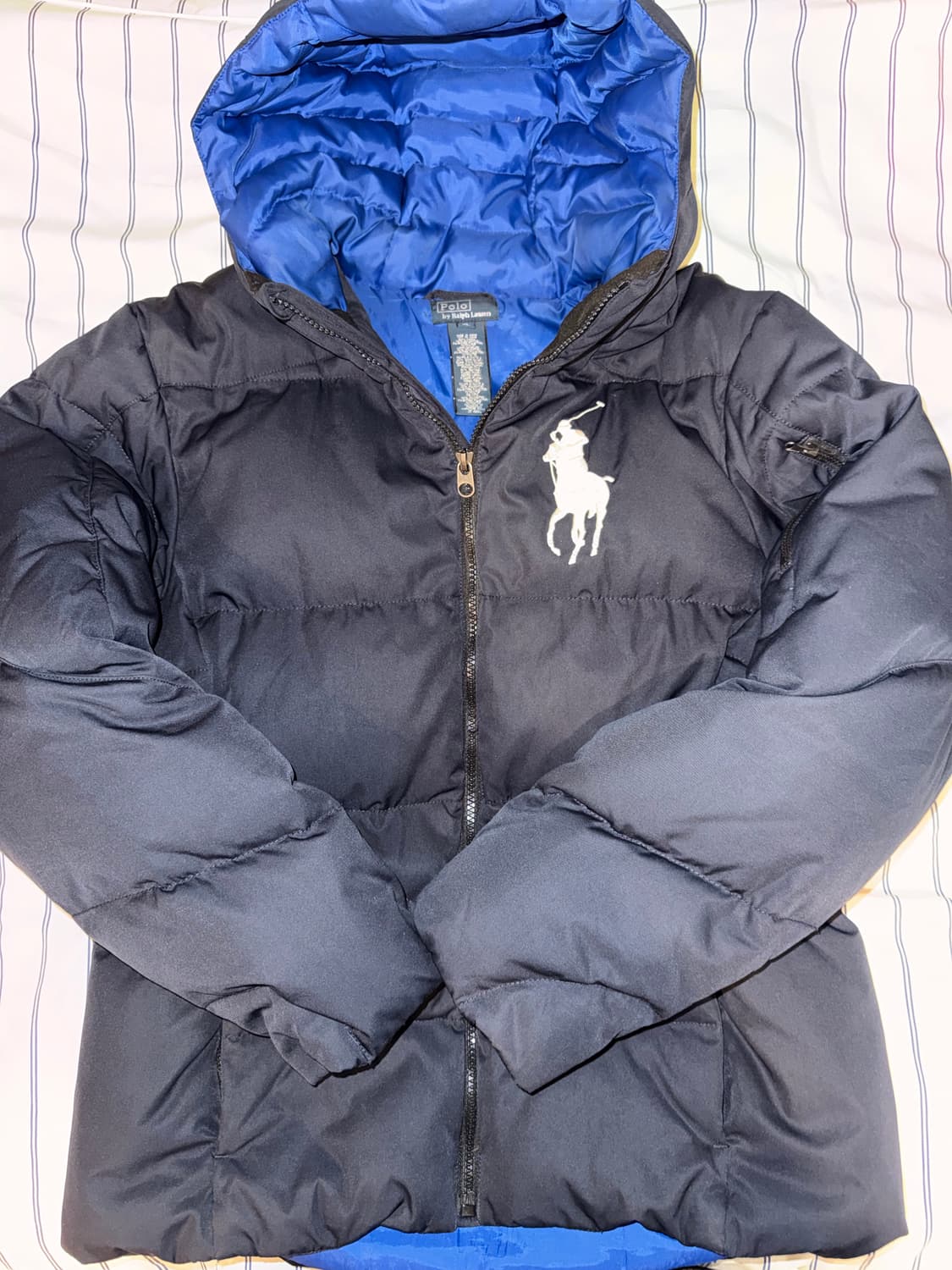폴로 랄프로렌 빅포니 패딩 네이비 XL 상품이미지2