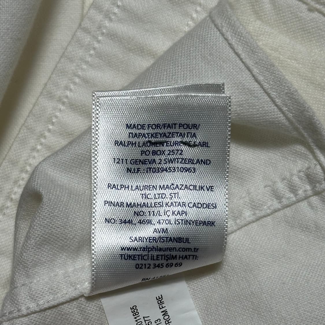 L 폴로랄프로렌 여성용 코튼 화이트 셔츠 상품이미지5