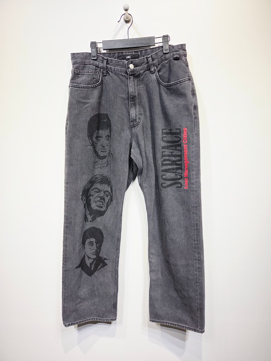 LMC X 스카페이스 흑청 와이드 데님 팬츠_호칭2 상품이미지2