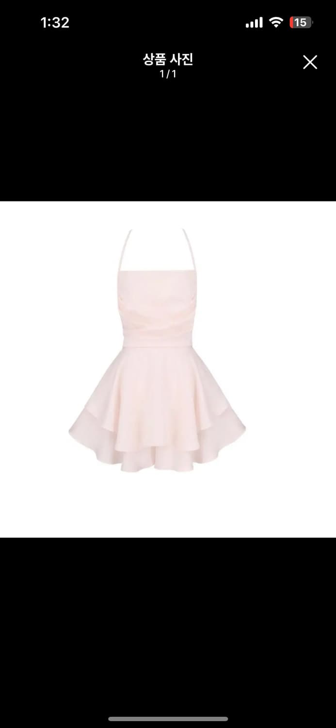 클리시어 로맨틱 새틴 드레스 핑크 상품이미지1