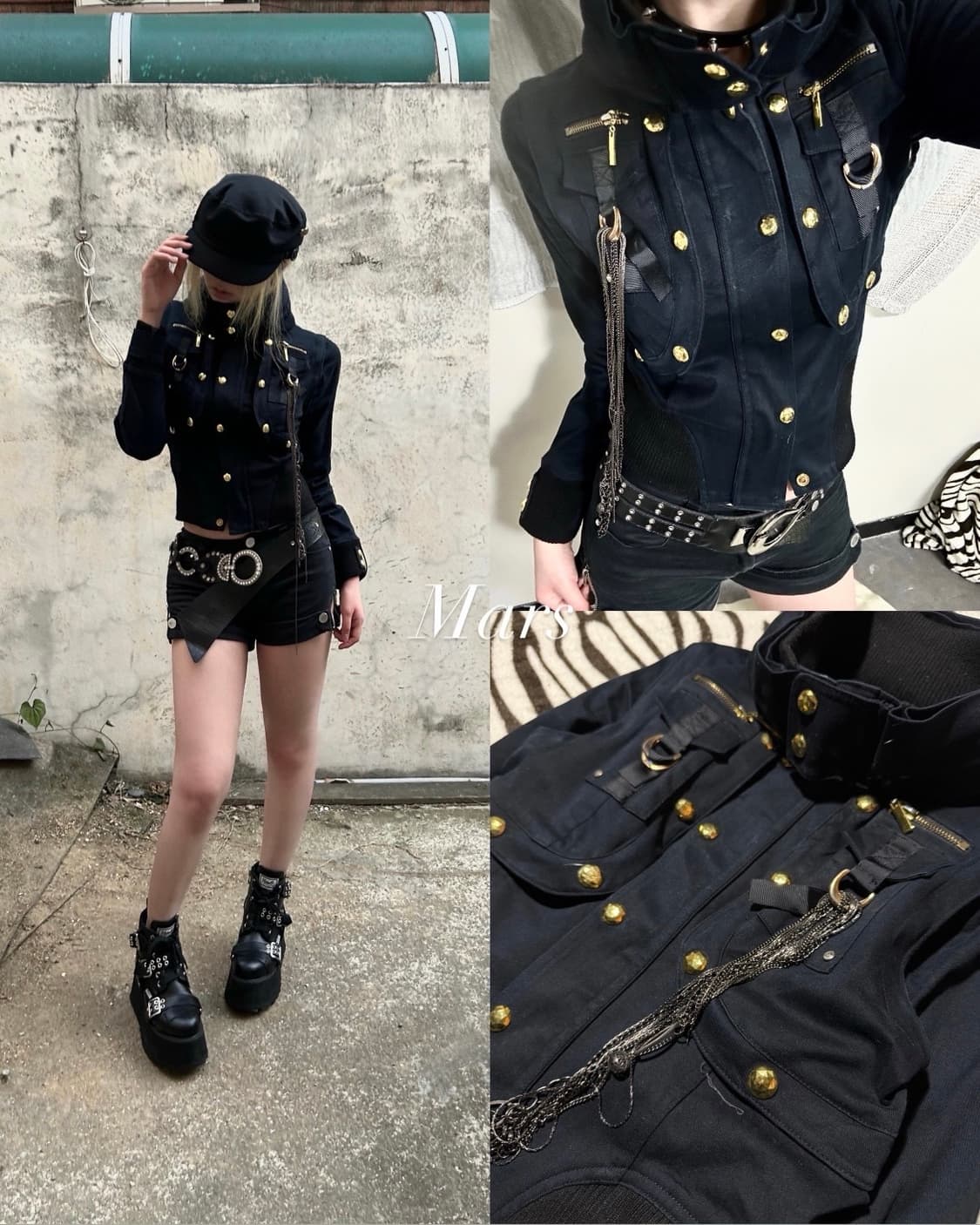 Mars gimmick gold button jacket 상품이미지1