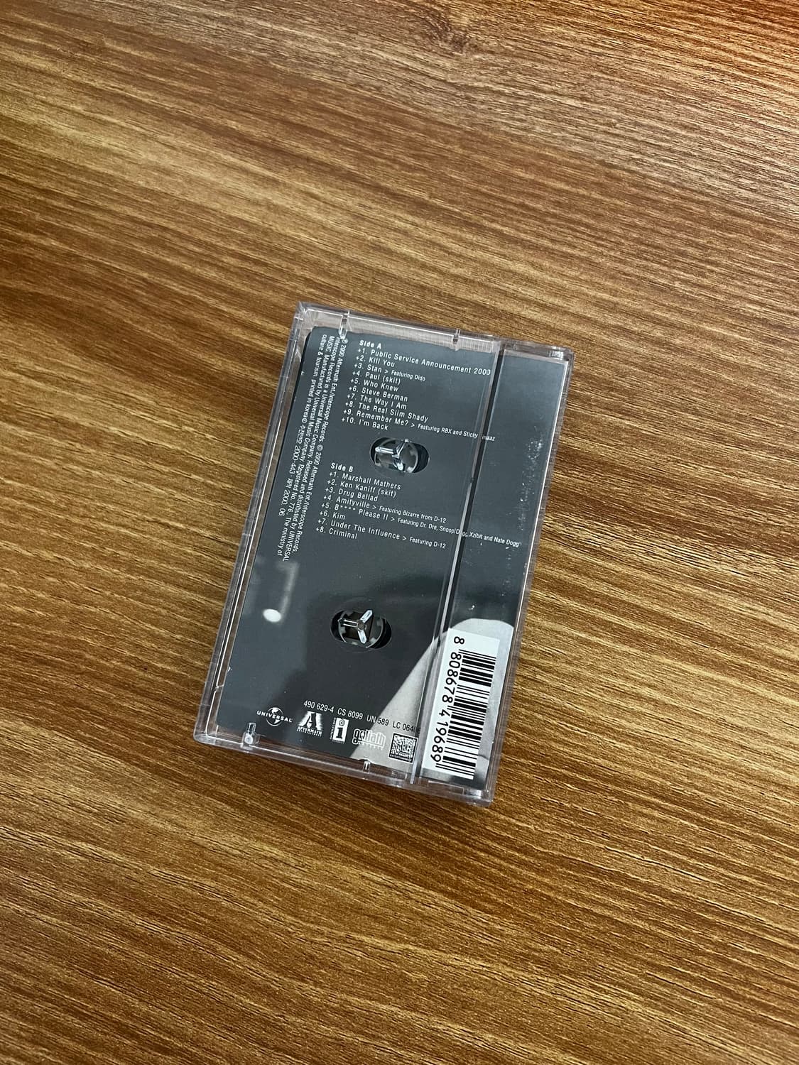 에미넴 The Marshall Mathers LP 카세트 테이프 상품이미지2