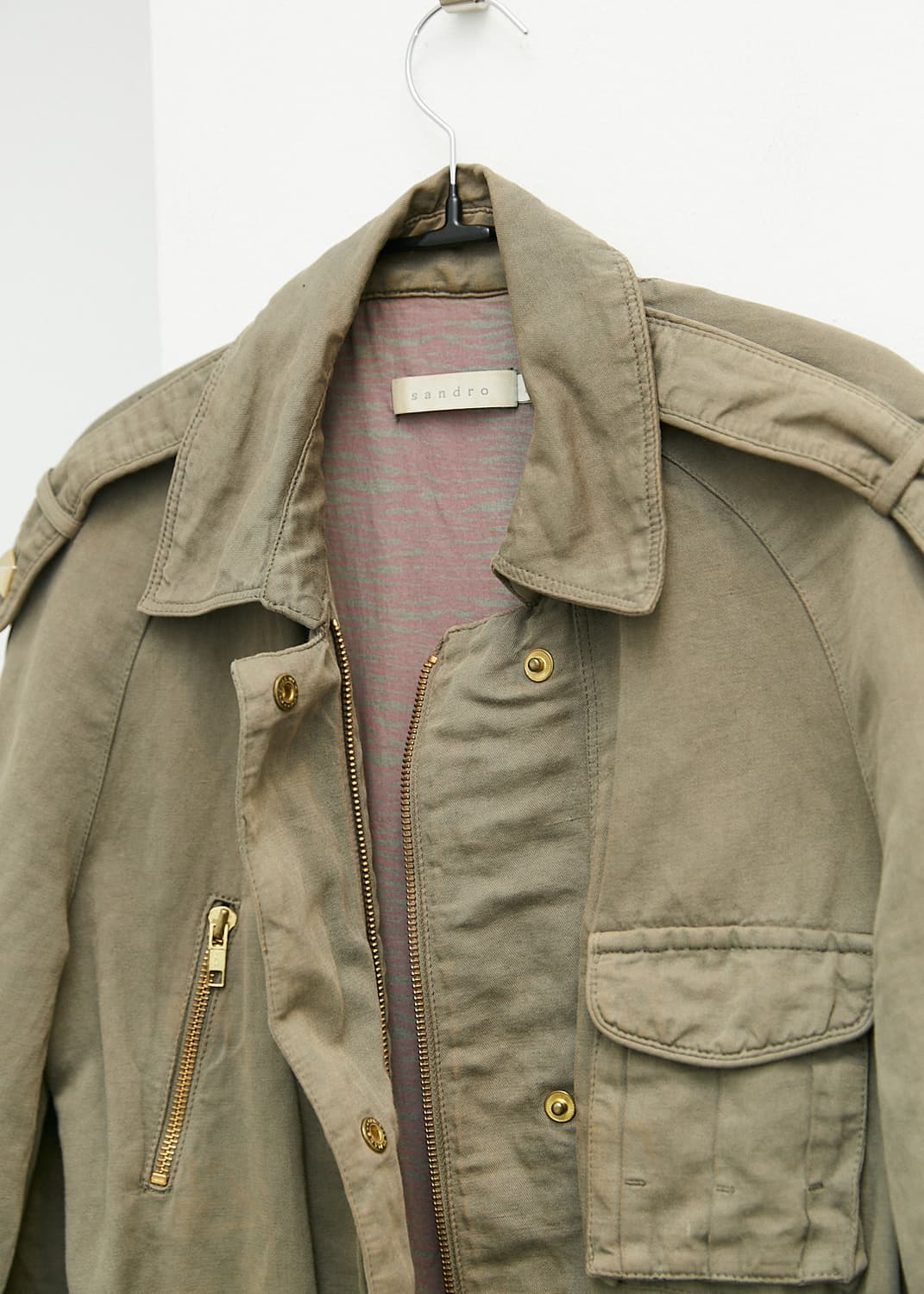 Cotton Linen Military Jacket 상품이미지3