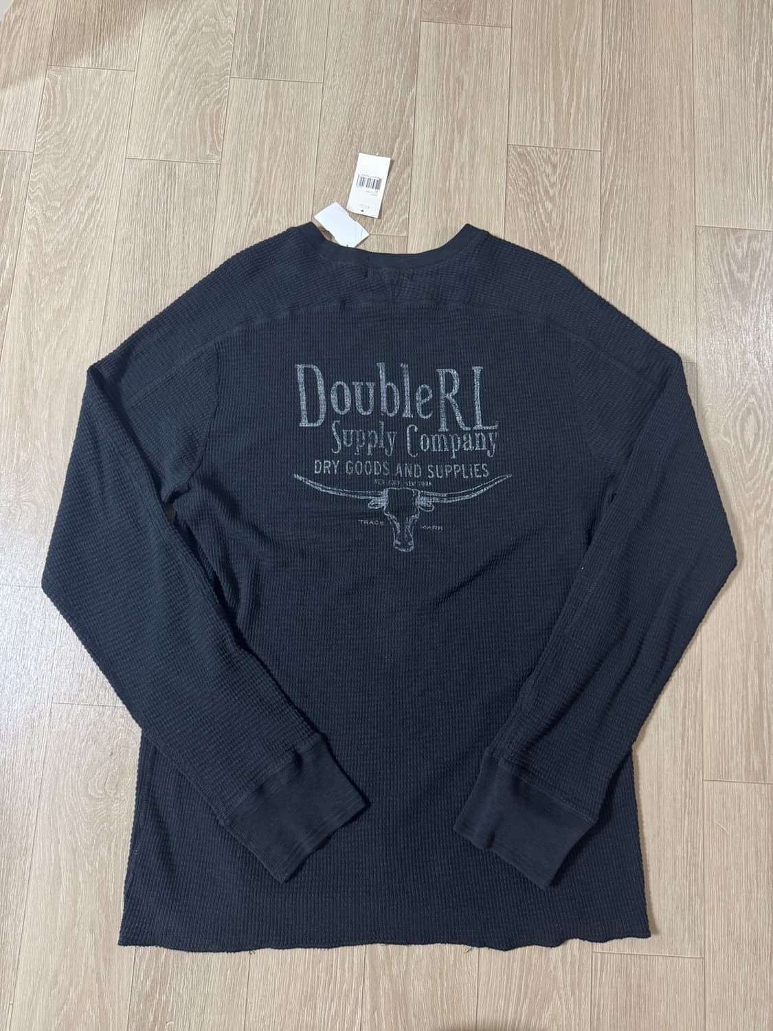 RRL 더블알엘 와플 롱슬리브 블랙 XL 상품이미지9