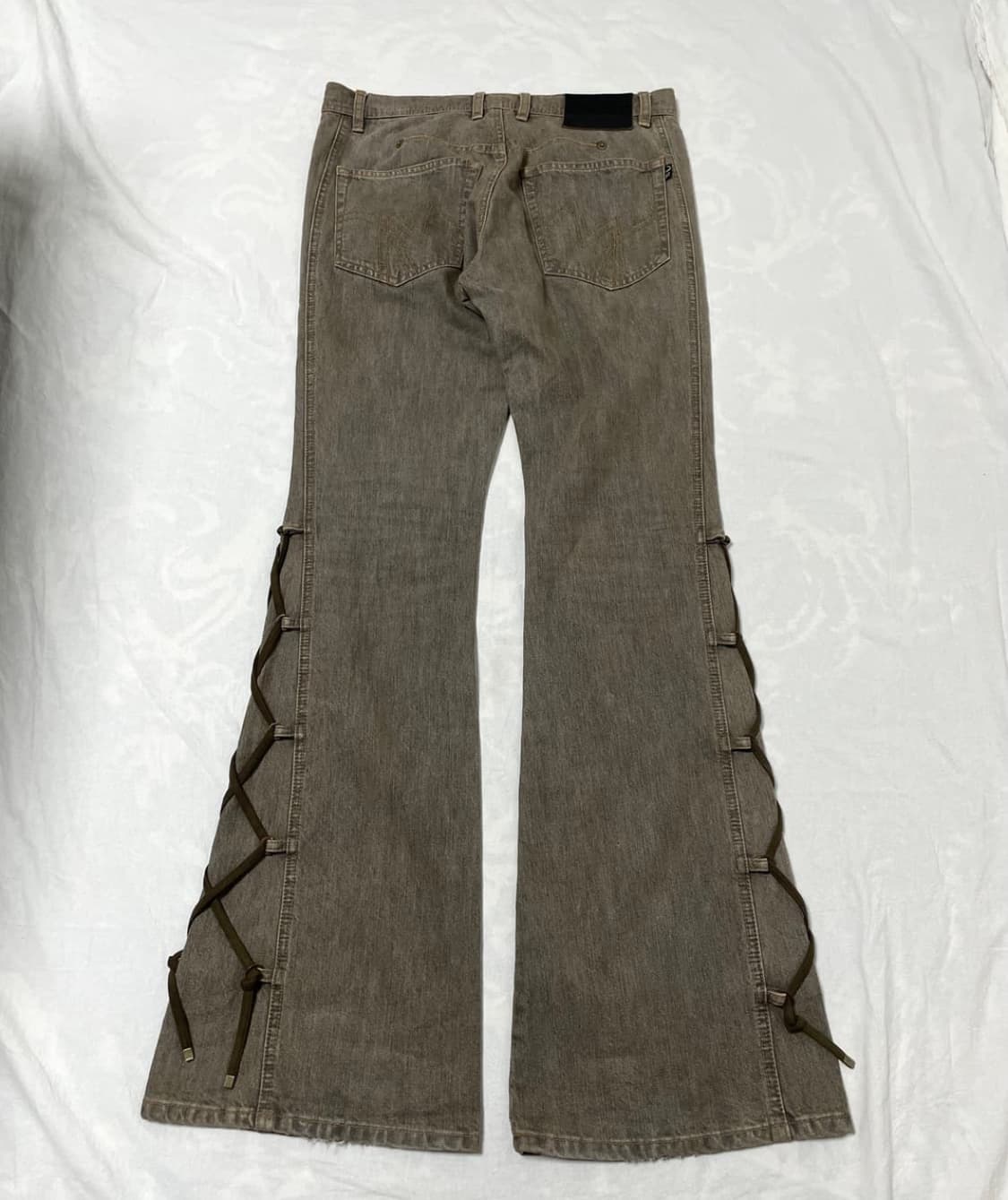 MORGAN Homme Side Lace-Up Flare Denim 상품이미지1