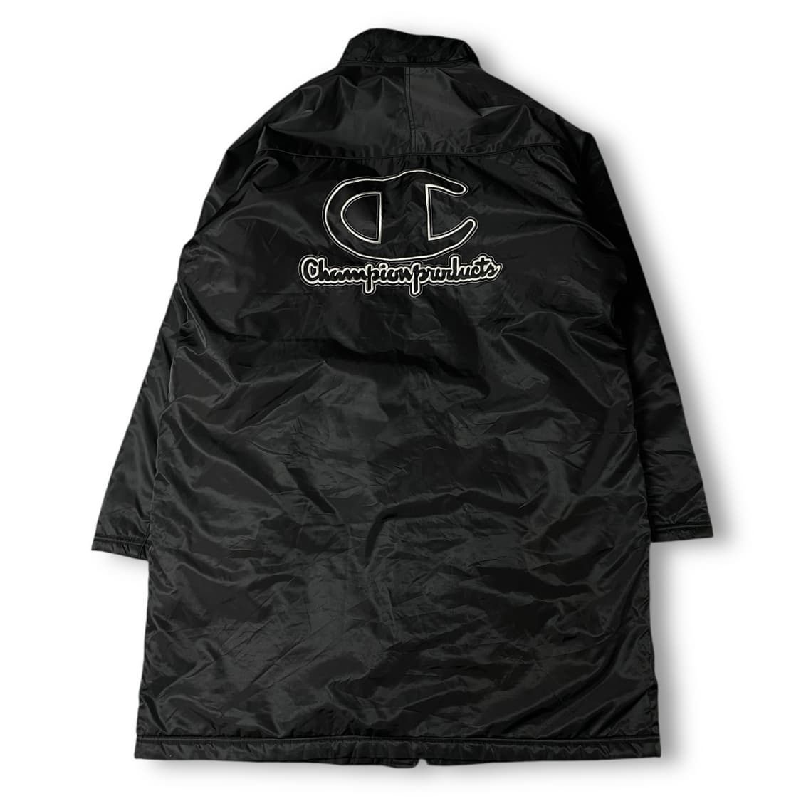 챔피온 블랙 빅로고 양털 돕바 롱 자켓 상품이미지3