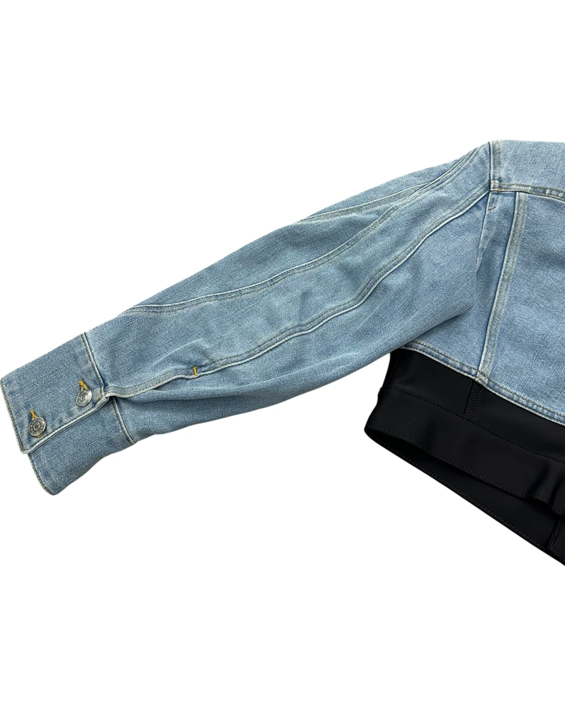 뮈글러 x H&M 23SS 디파인드 웨이스트 데님 크롭 자켓 상품이미지9