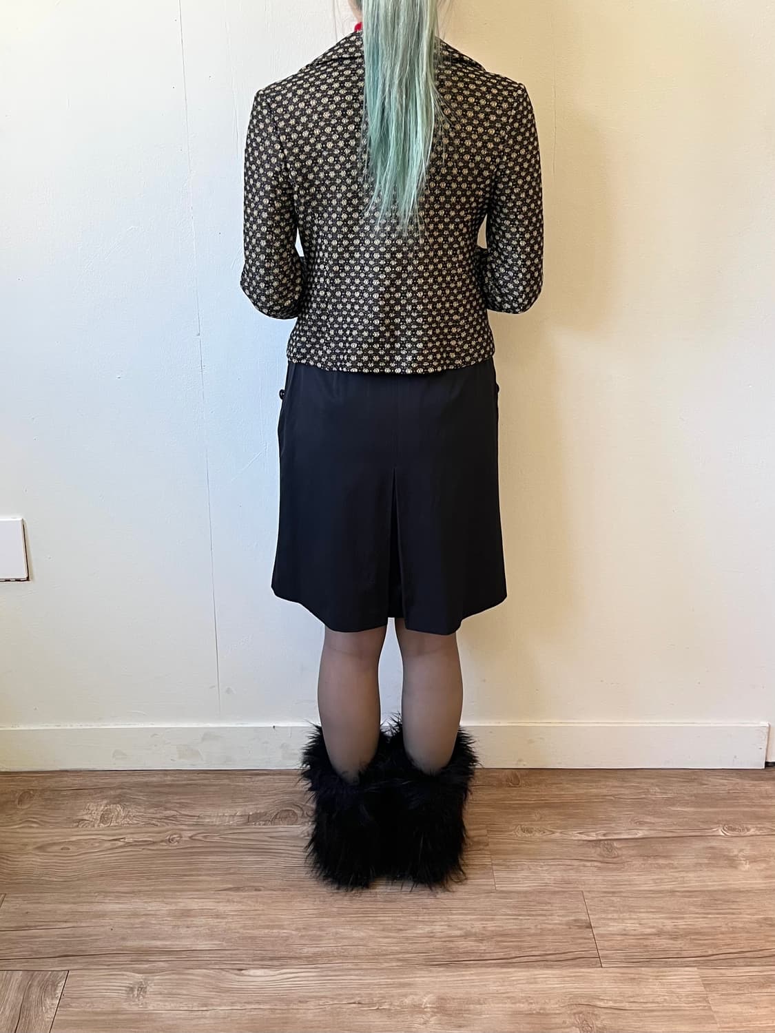 nanette lepore 도트 레더 트위드 자켓 상품이미지9