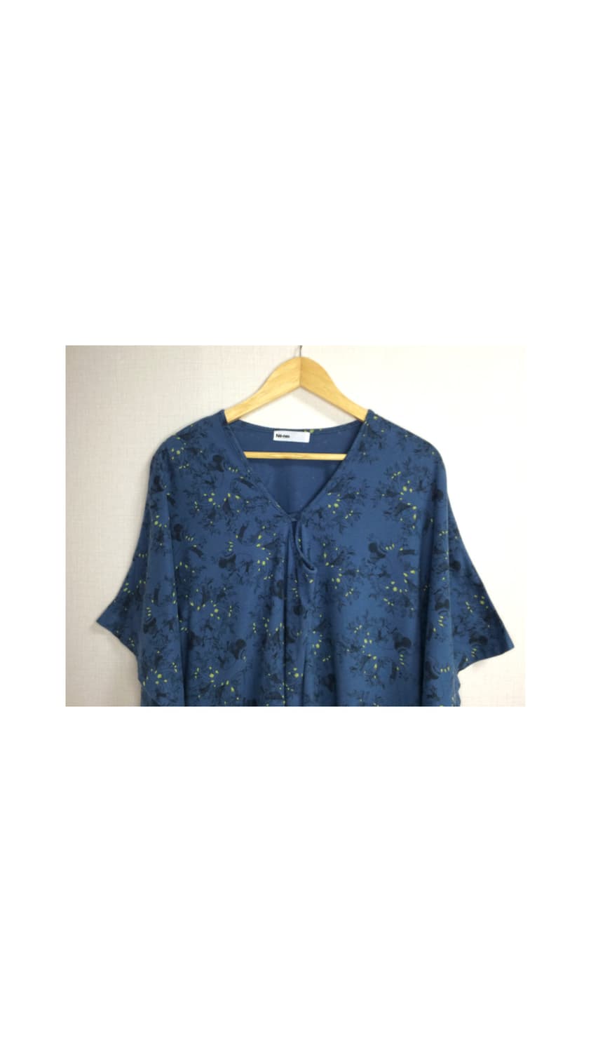 Ne-net 네넷냐 블루 프린팅 박시 티셔츠 상품이미지2