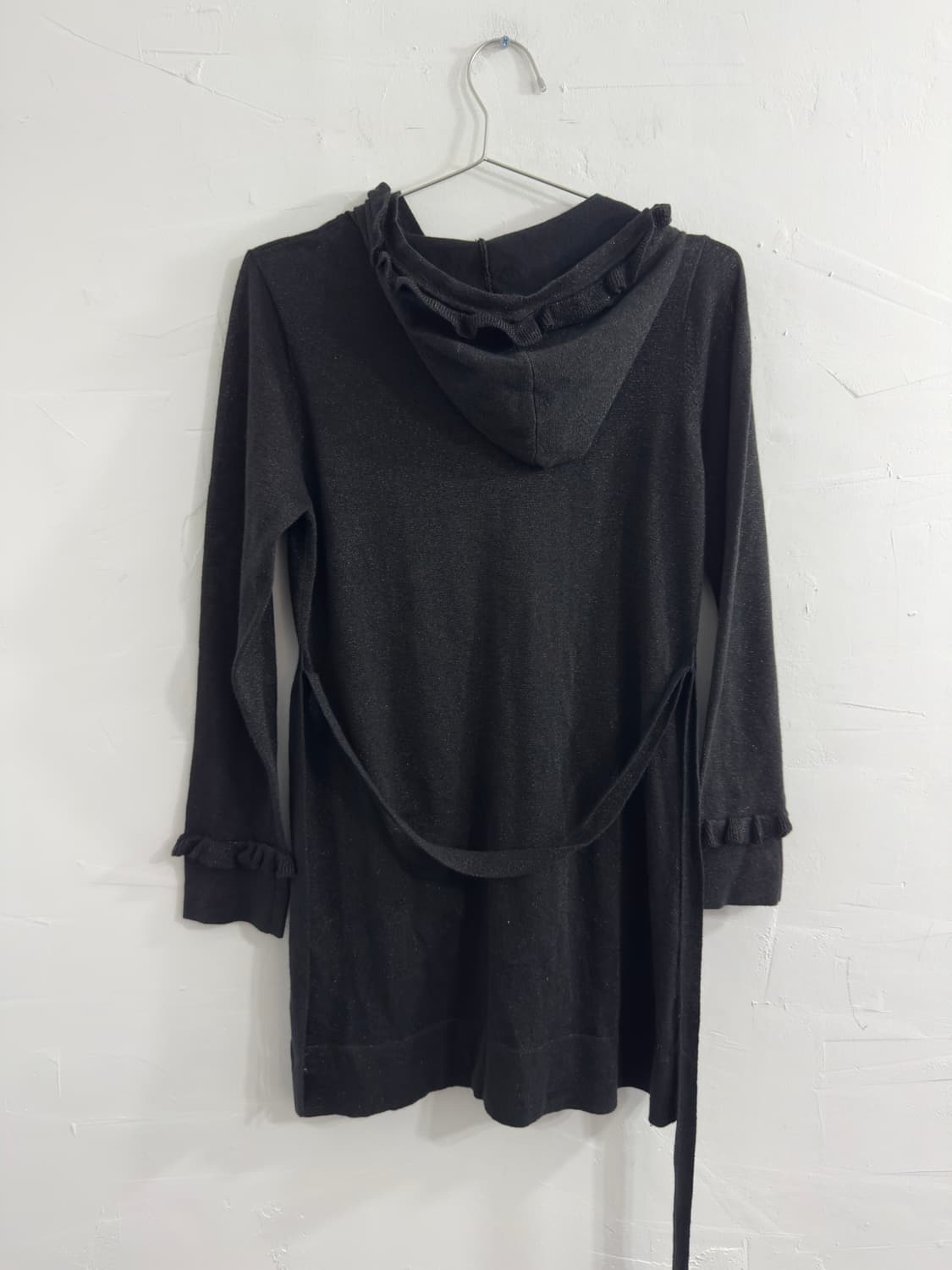 gallery visconti ribbon hood cardigan 상품이미지2