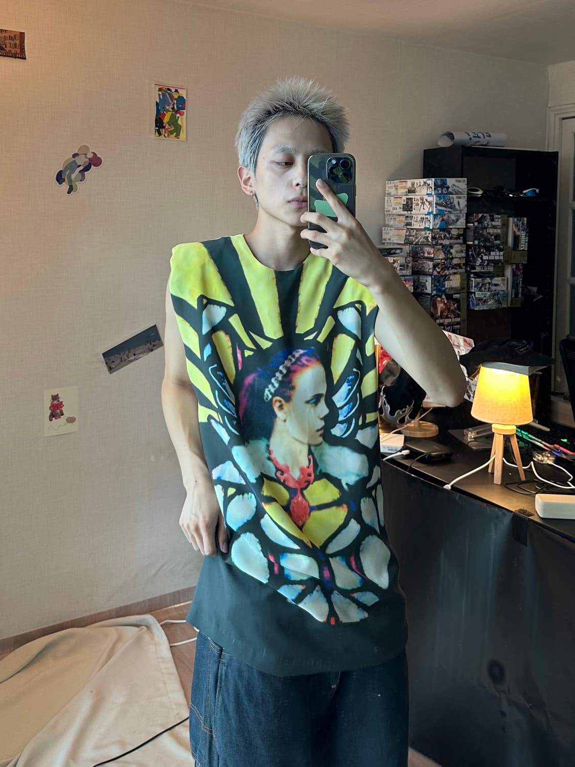 Vintage 프린팅 베스트 상품이미지1