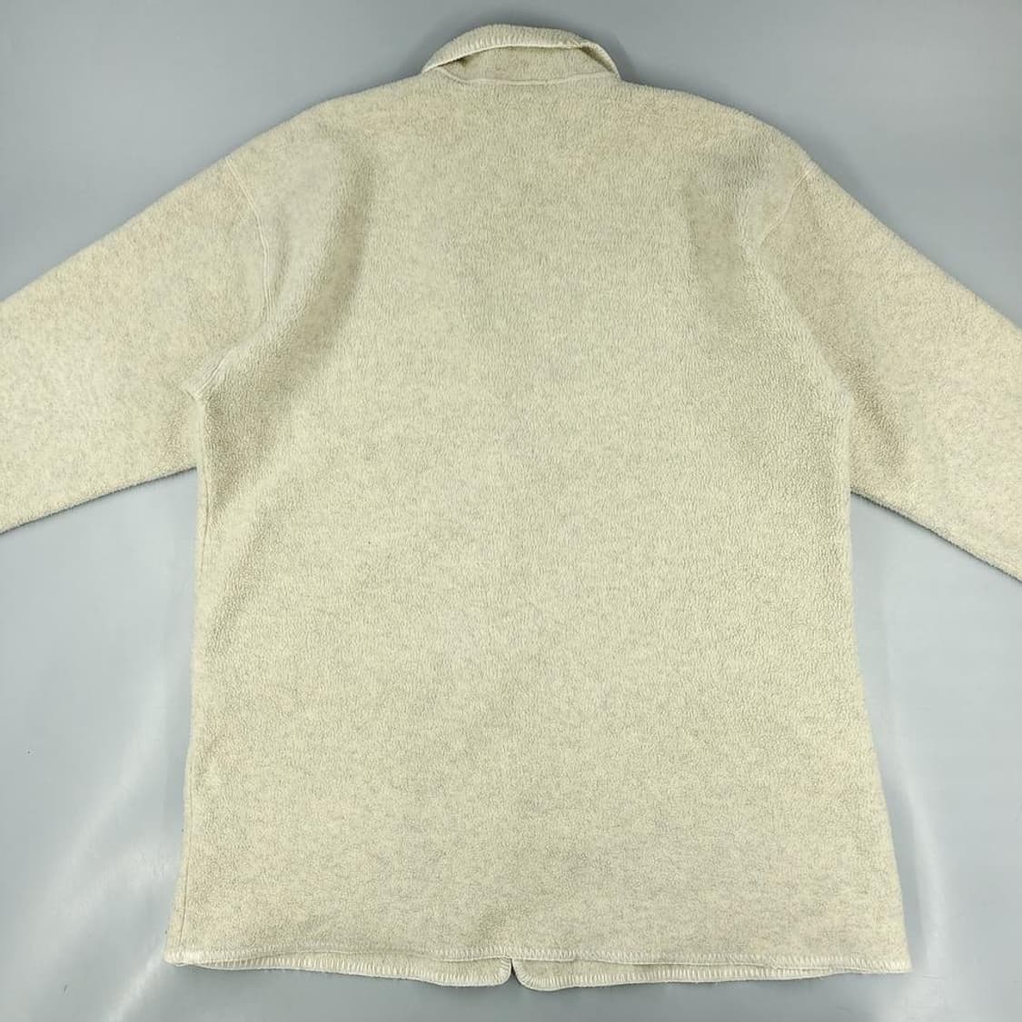 IM PRODUCT 이세이미야케 아이보리 플리스 하프코트 XL 상품이미지4