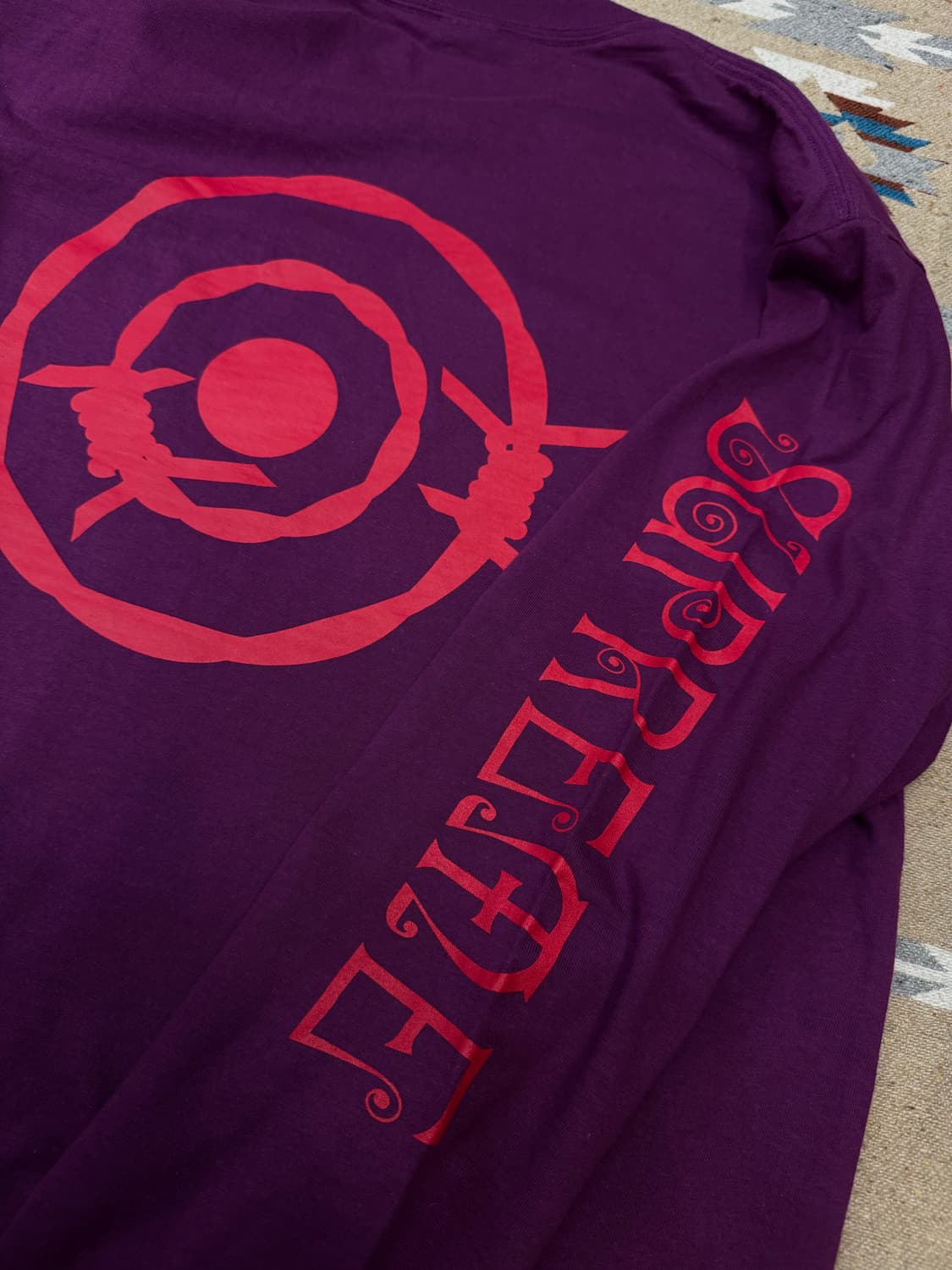 [L] 슈프림 x 사우스2 웨스트8 롱슬리브 포켓 티셔츠 퍼플 상품이미지6