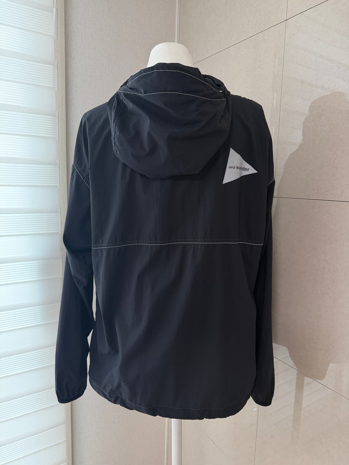 앤드원더 퍼텍스 네이비 바람막이 자켓 S 상품이미지3