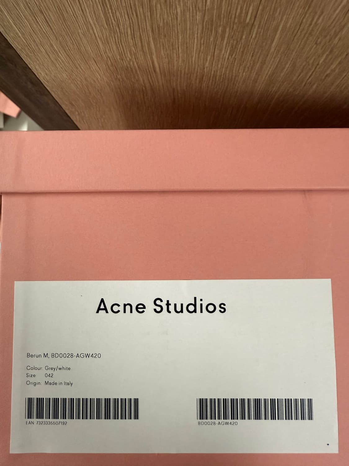  [42] 아크네 스튜디오 베룬 스니커즈 그레이 오렌지 상품이미지3