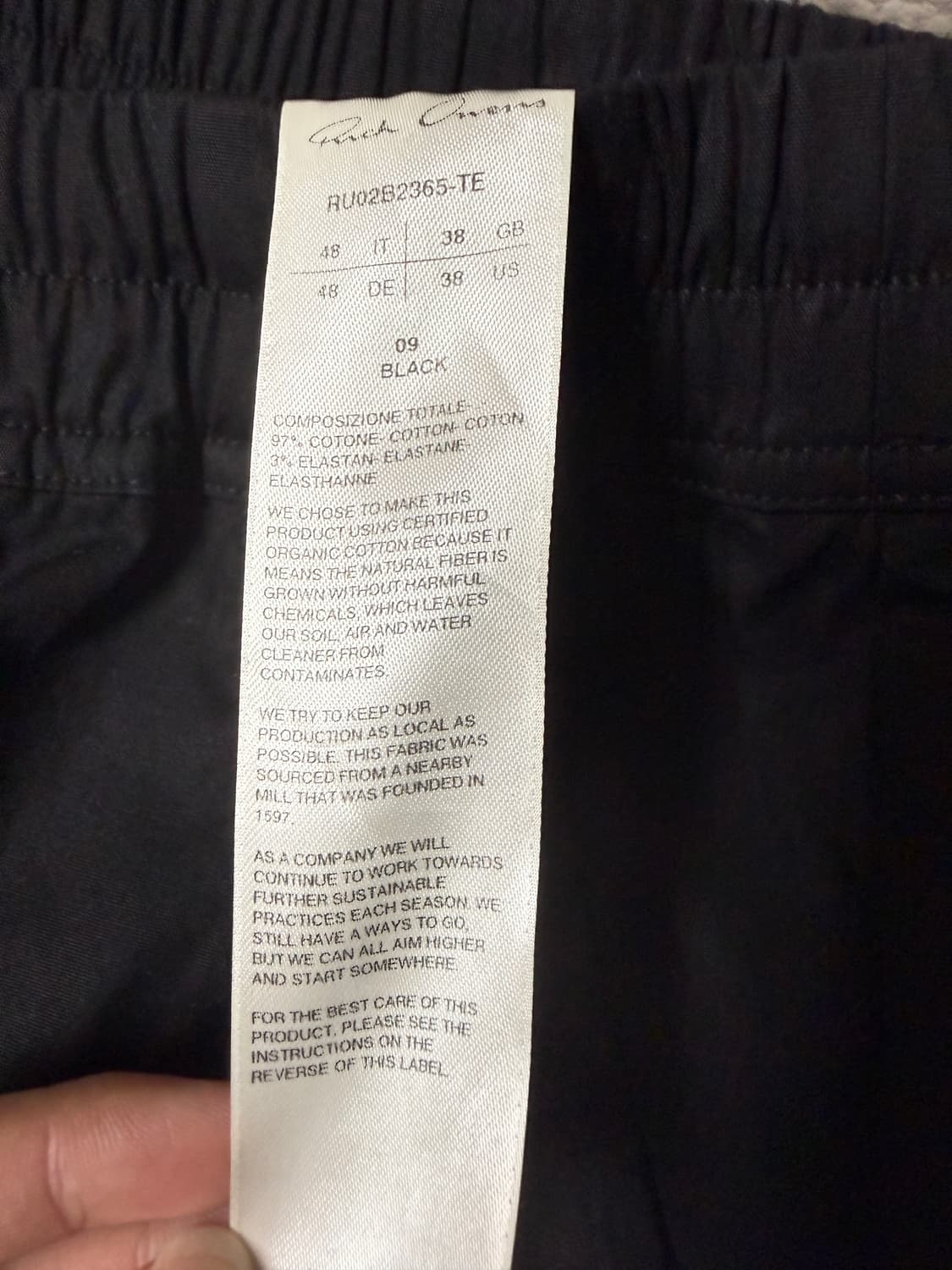 네고 가능 (48) 릭 오웬스 벨라 드로스트링 와이드 팬츠 상품이미지5