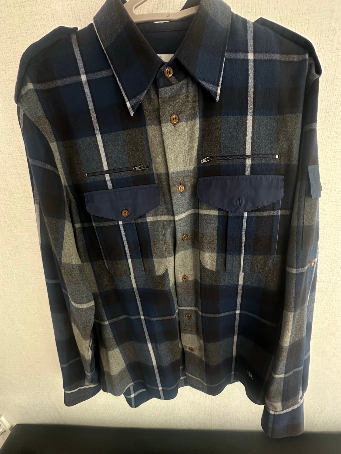 비비안웨스트우드 셔츠 M 네이비 체크셔츠 상품이미지1