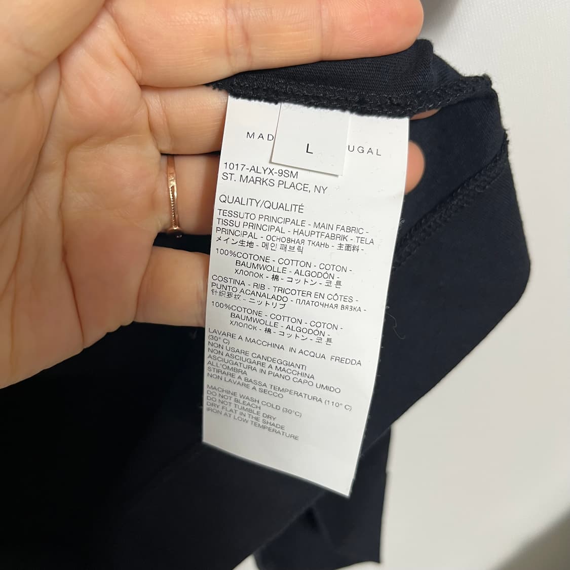 1017 alyx 9sm 반팔 블랙 상품이미지3