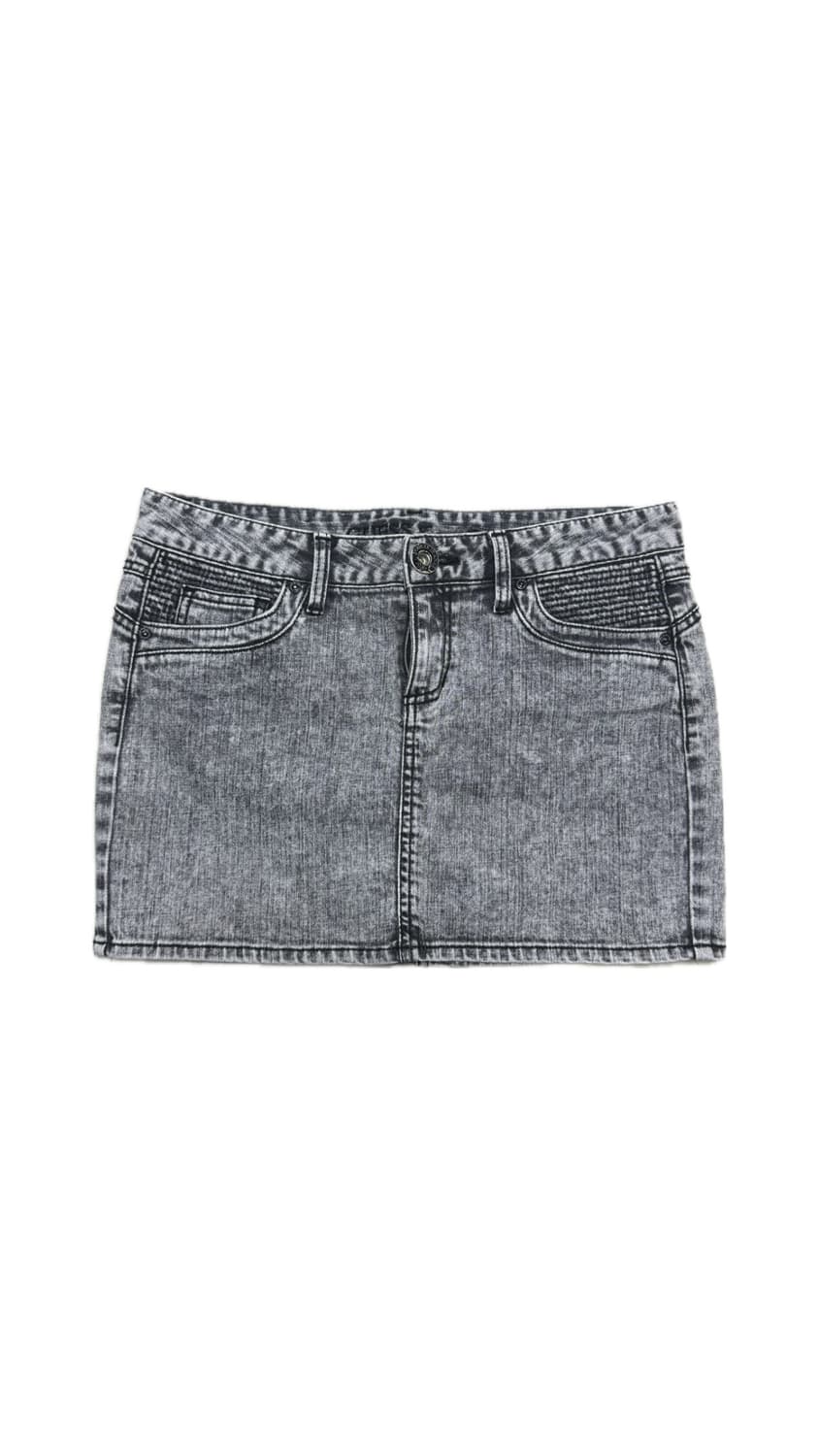 Guess Acid Wash Detail Denim Mini Skirt 상품이미지1
