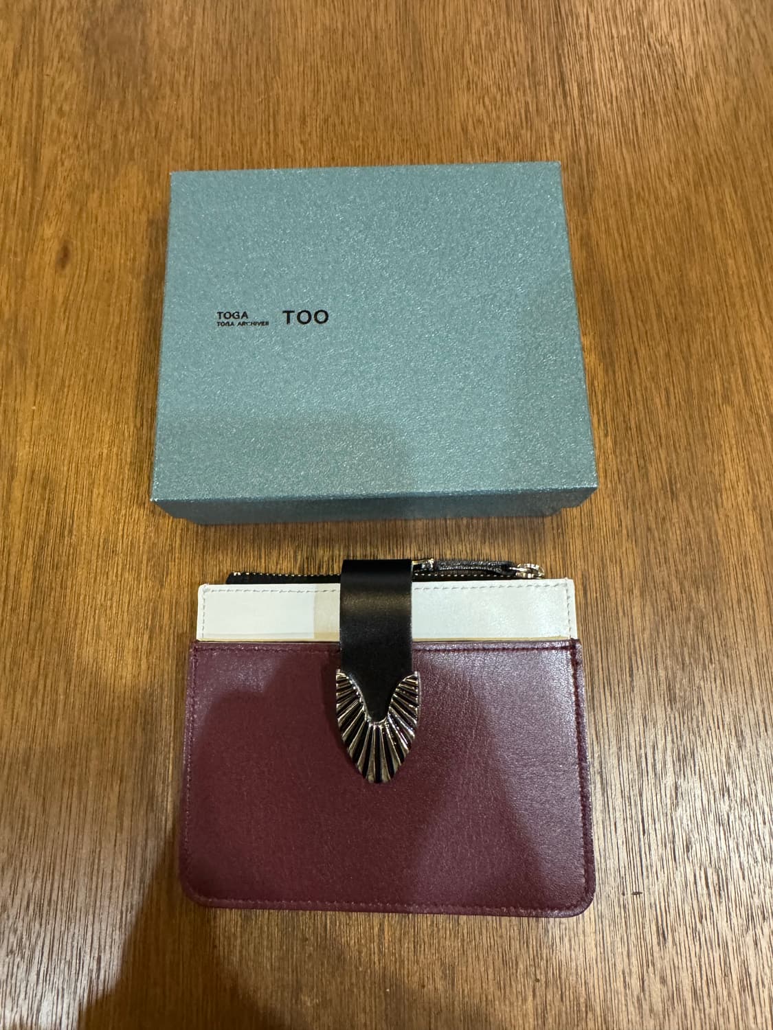 [OS] 토가 아카이브 레더 월렛 버건디  상품이미지7