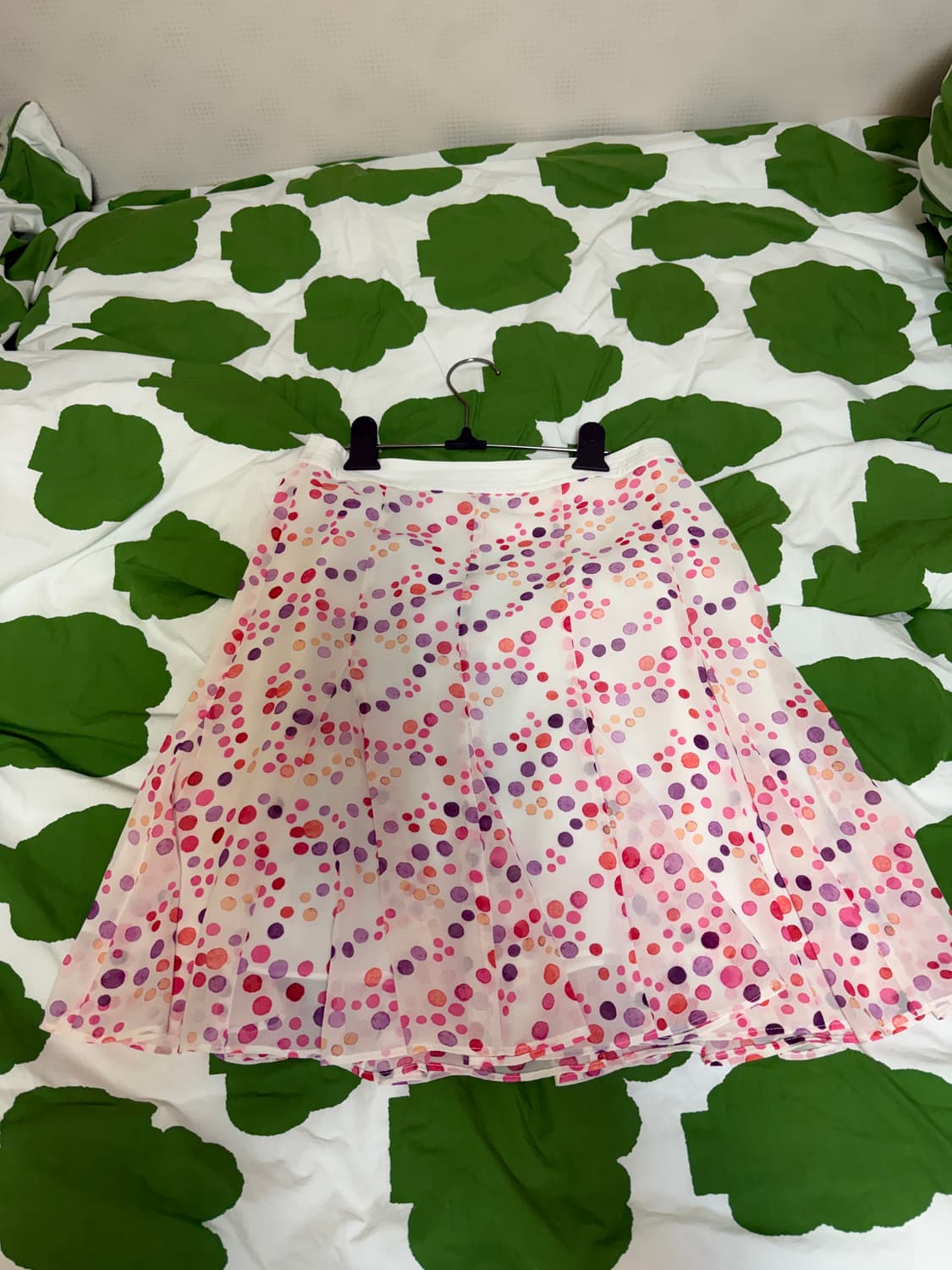 어스지구 VINTAGE CHIFFON MIDI SKIRT (PINK)  상품이미지2