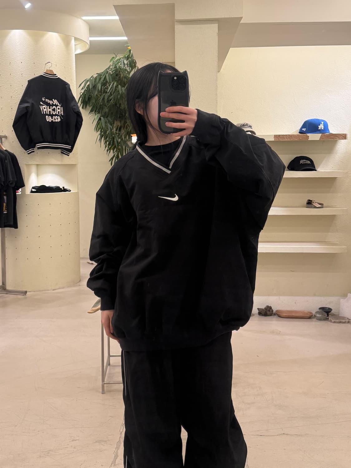 나이키 미니 스우시 브이넥 웜업  U187 상품이미지1