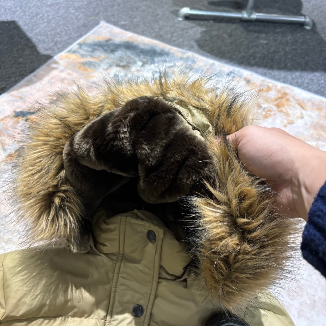 폴로 진스 빈티지 퍼후드 패딩 상품이미지5