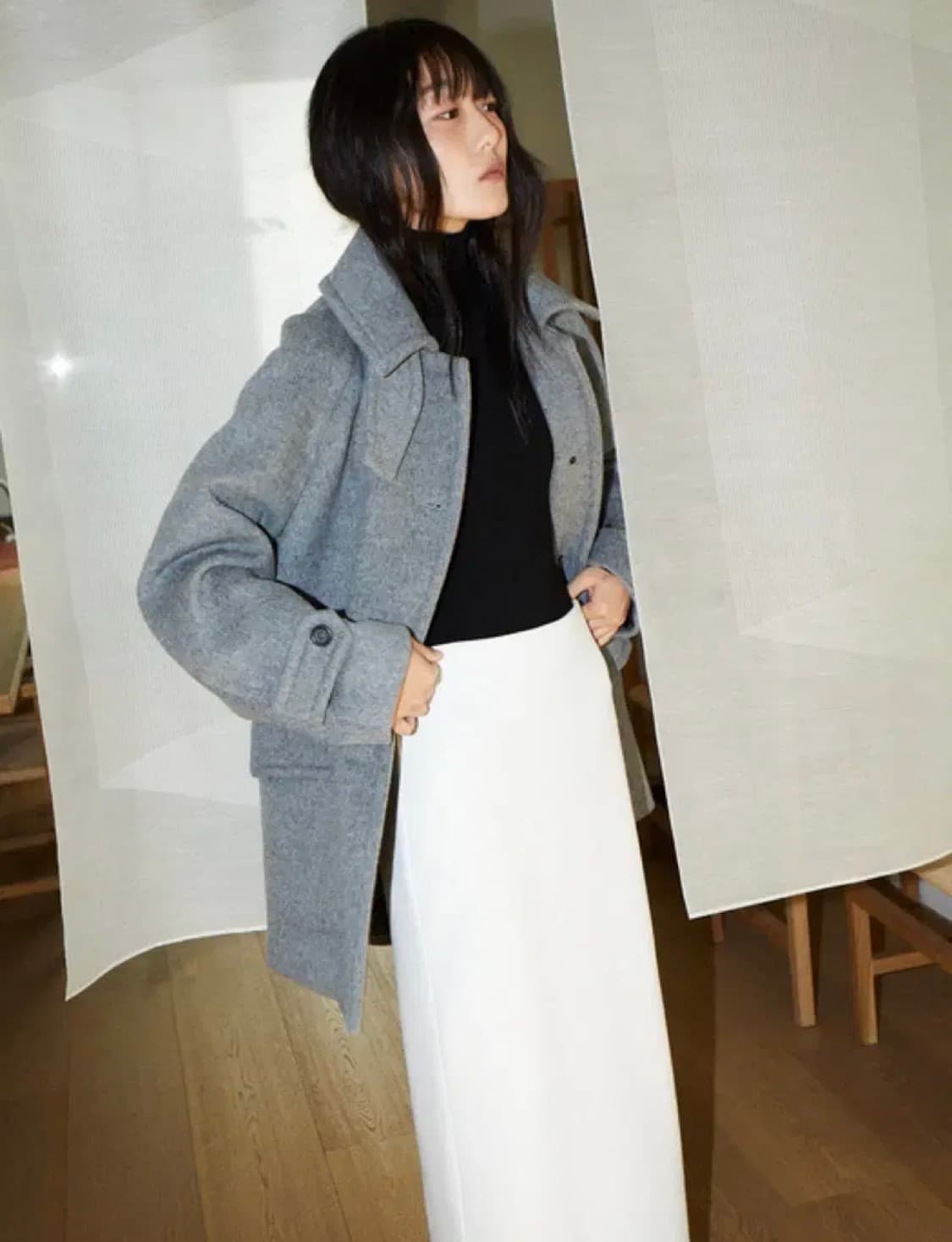 모노하 하프 코트 상품이미지2