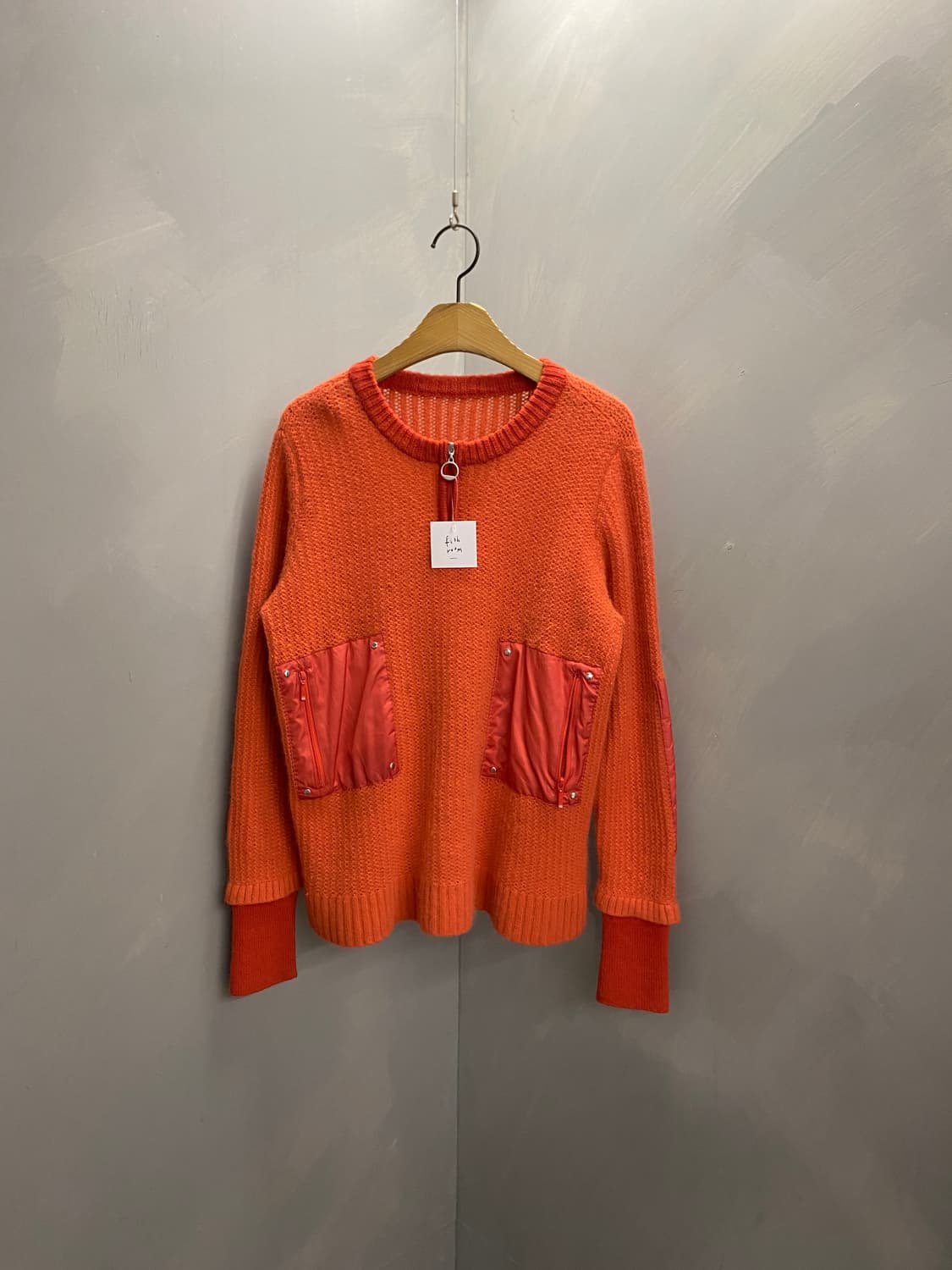 랑방 포켓 디테일 니트 상품이미지3