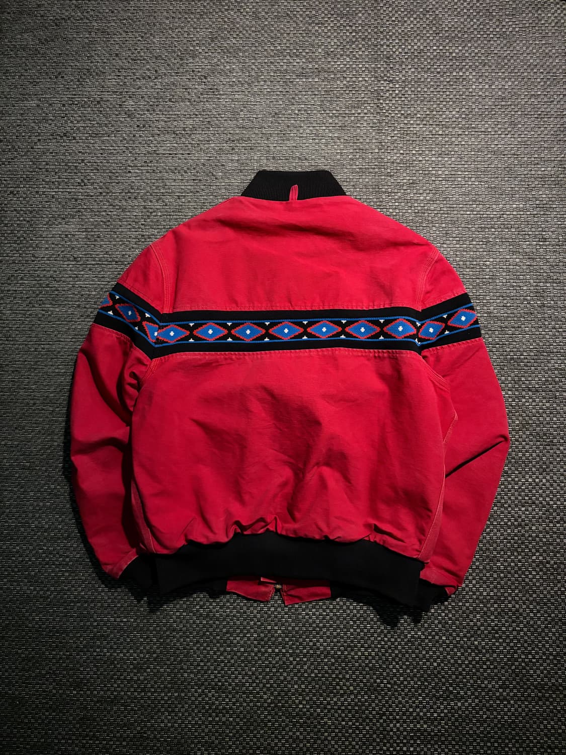 90s 칼하트 아즈텍 봄버 JR030 RED M USA🇺🇸 상품이미지10